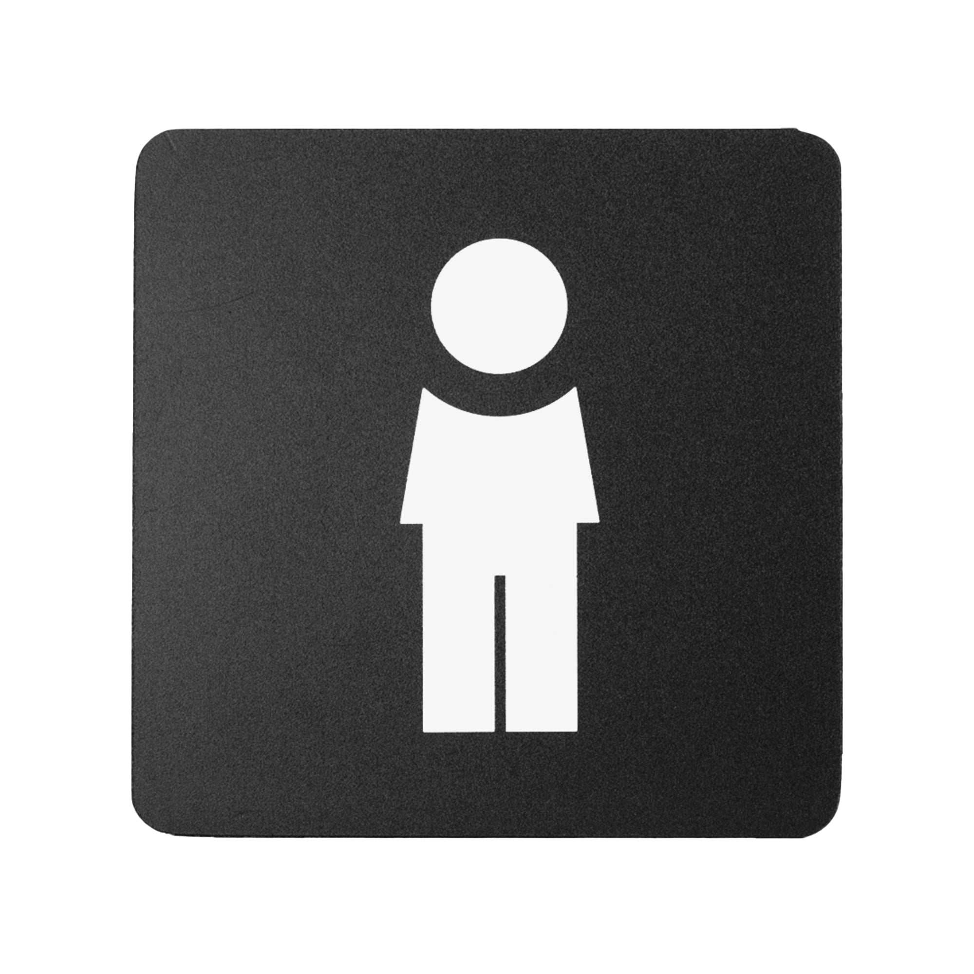Pittogramma adesivo - toilette uomo - 16 x 16 cm - PVC - nero/bianco - Stilcasa - image 1
