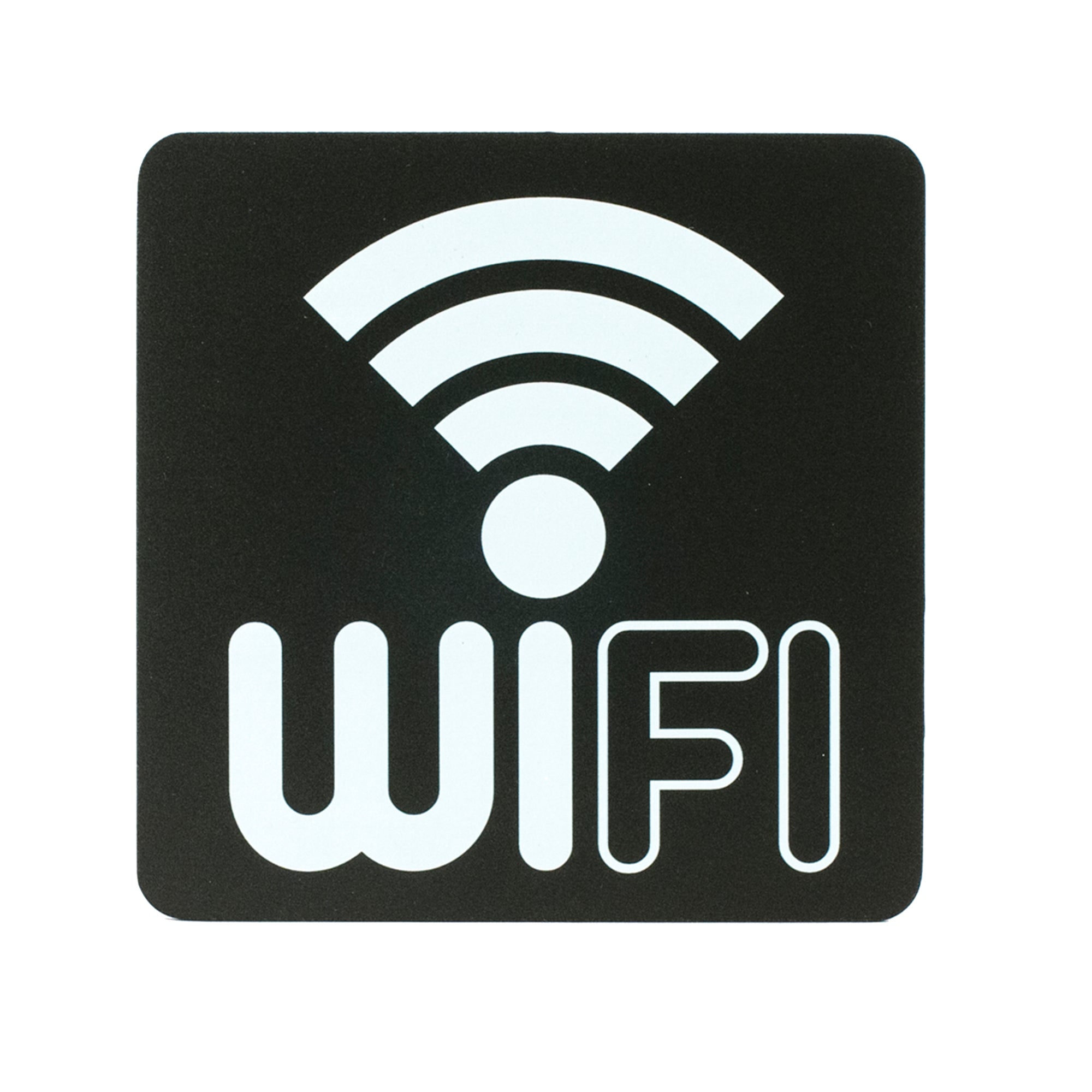 Pittogramma adesivo - Wifi - 16 x 16 cm - PVC - nero/bianco - Stilcasa - image 1