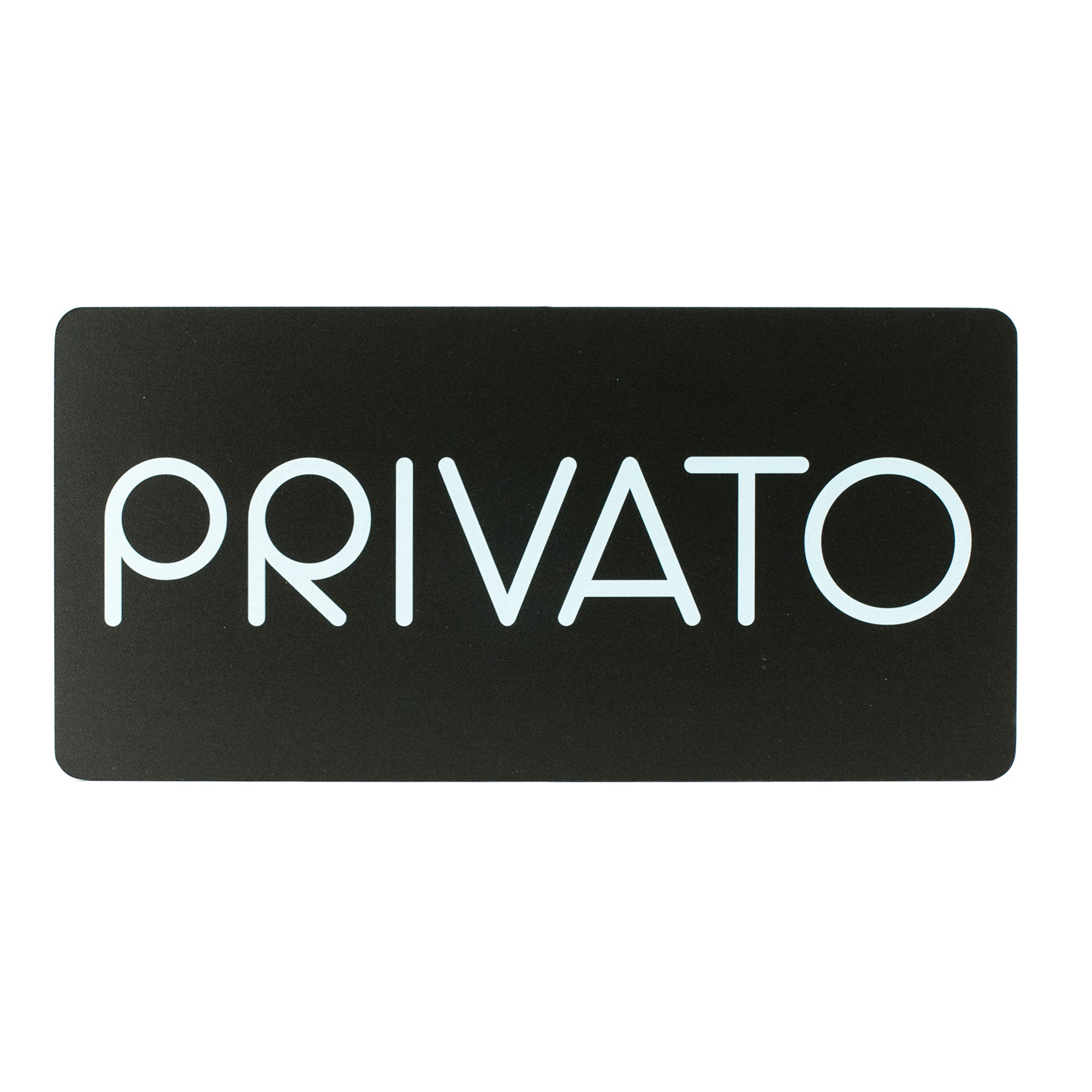 Pittogramma adesivo - Privato - 32,5 x 16 cm - PVC - nero/bianco - Stilcasa - image 1
