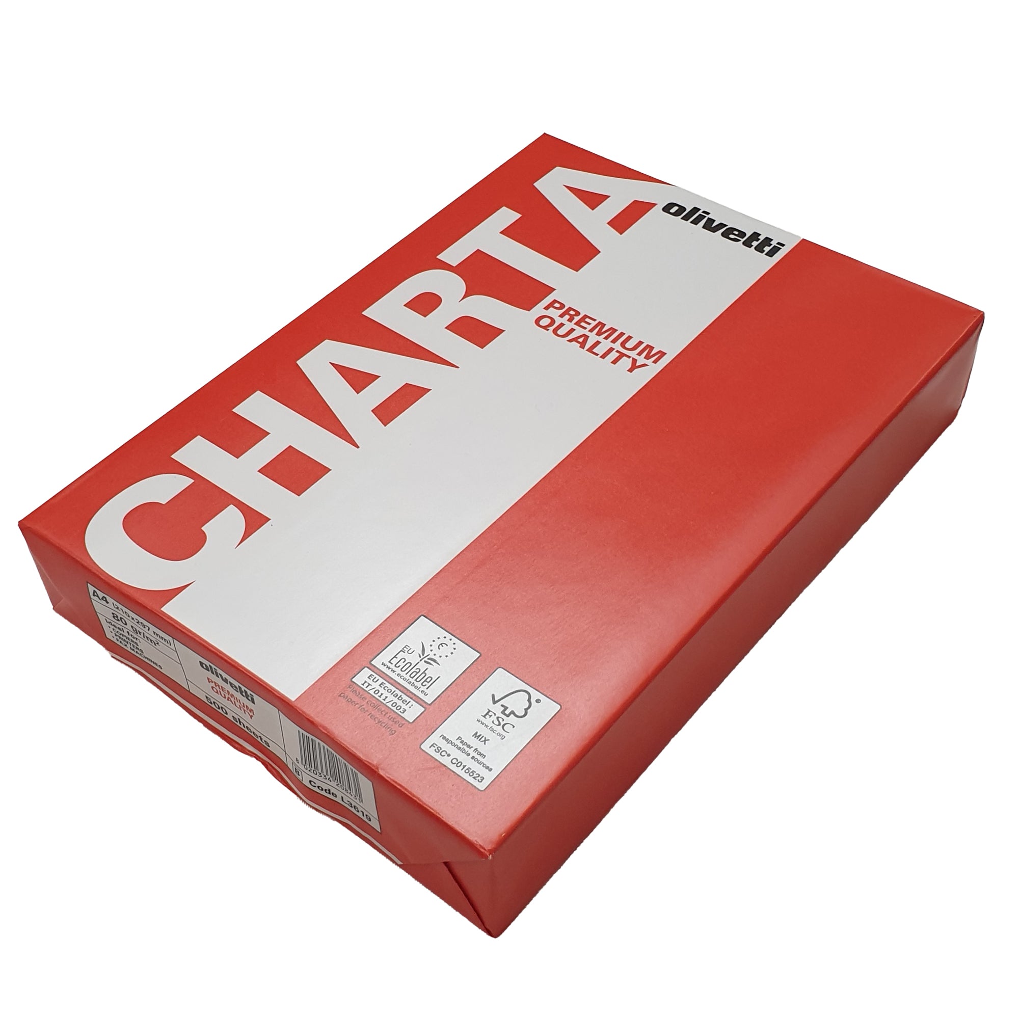 Carta Premium Quality - A4 - 80 gr - Olivetti Red - conf. 500 fogli - image 1