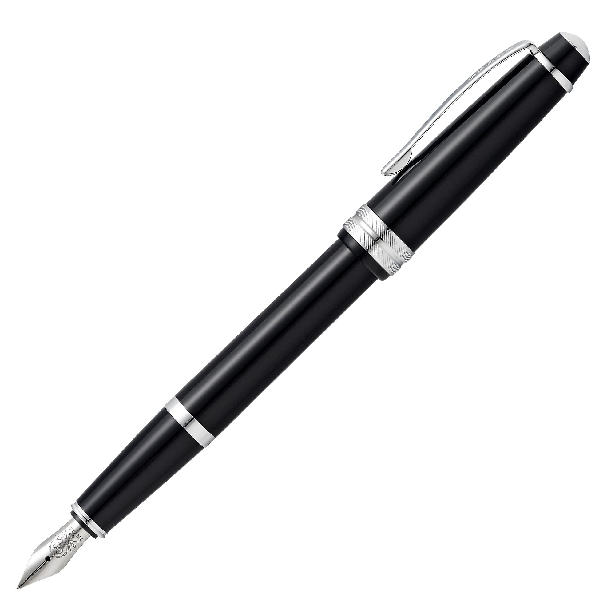 Penna stilografica Bailey Light - punta M - fusto nero/cromo - Cross - image 1