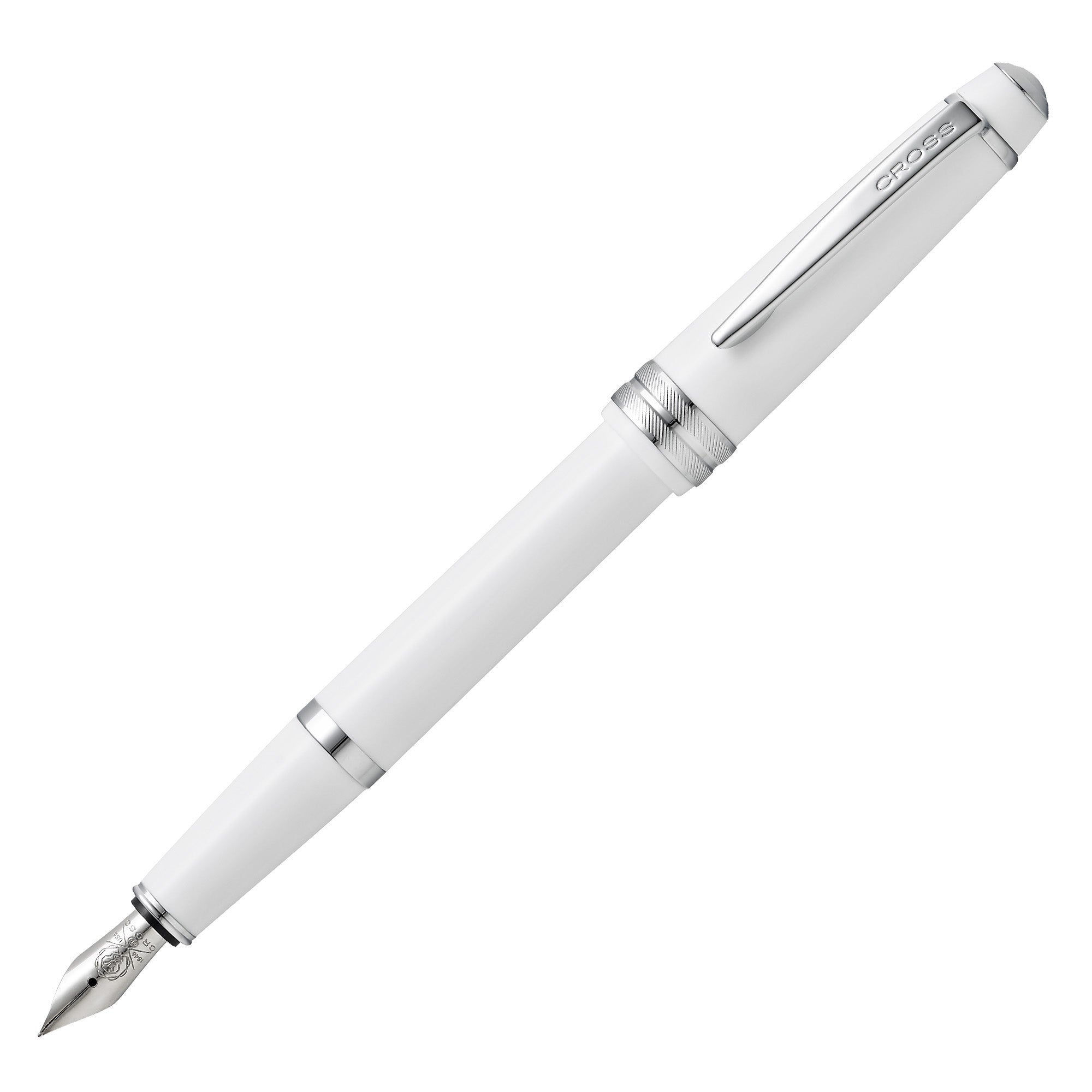 Penna stilografica Bailey Light - punta M - fusto bianco/cromo - Cross - image 1