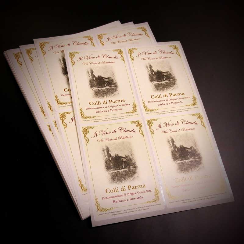 Etichetta per vino personalizzata