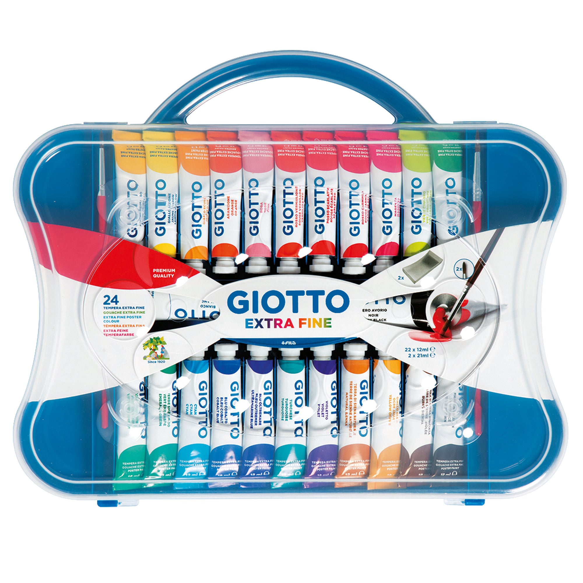 Tubi tempere - 12 ml - colori assortiti - Giotto - conf. 24 pezzi - image 1