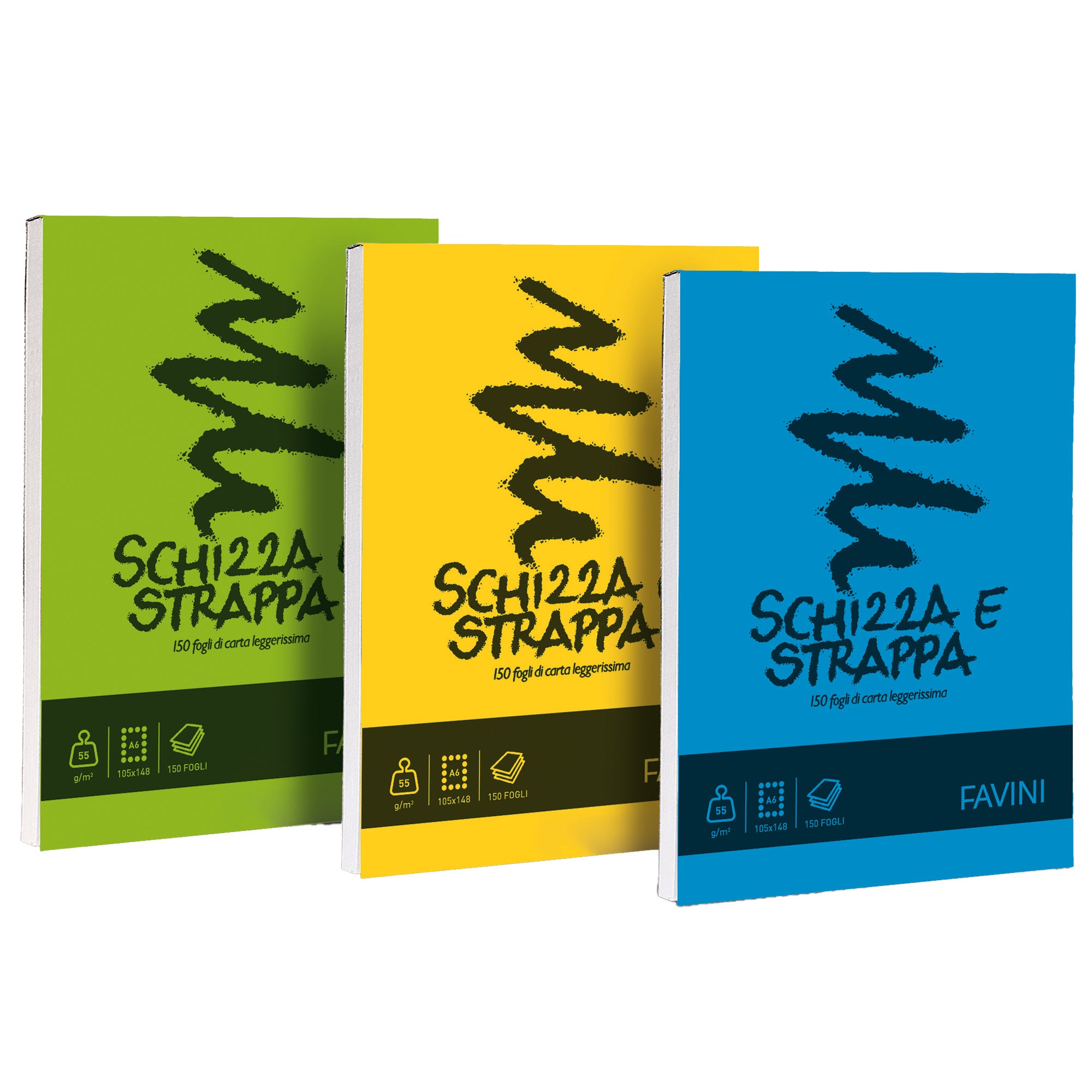 Blocco Schizza & Strappa - A6 - 105 x 148mm - 50gr - 150 fogli - Favini - image 1