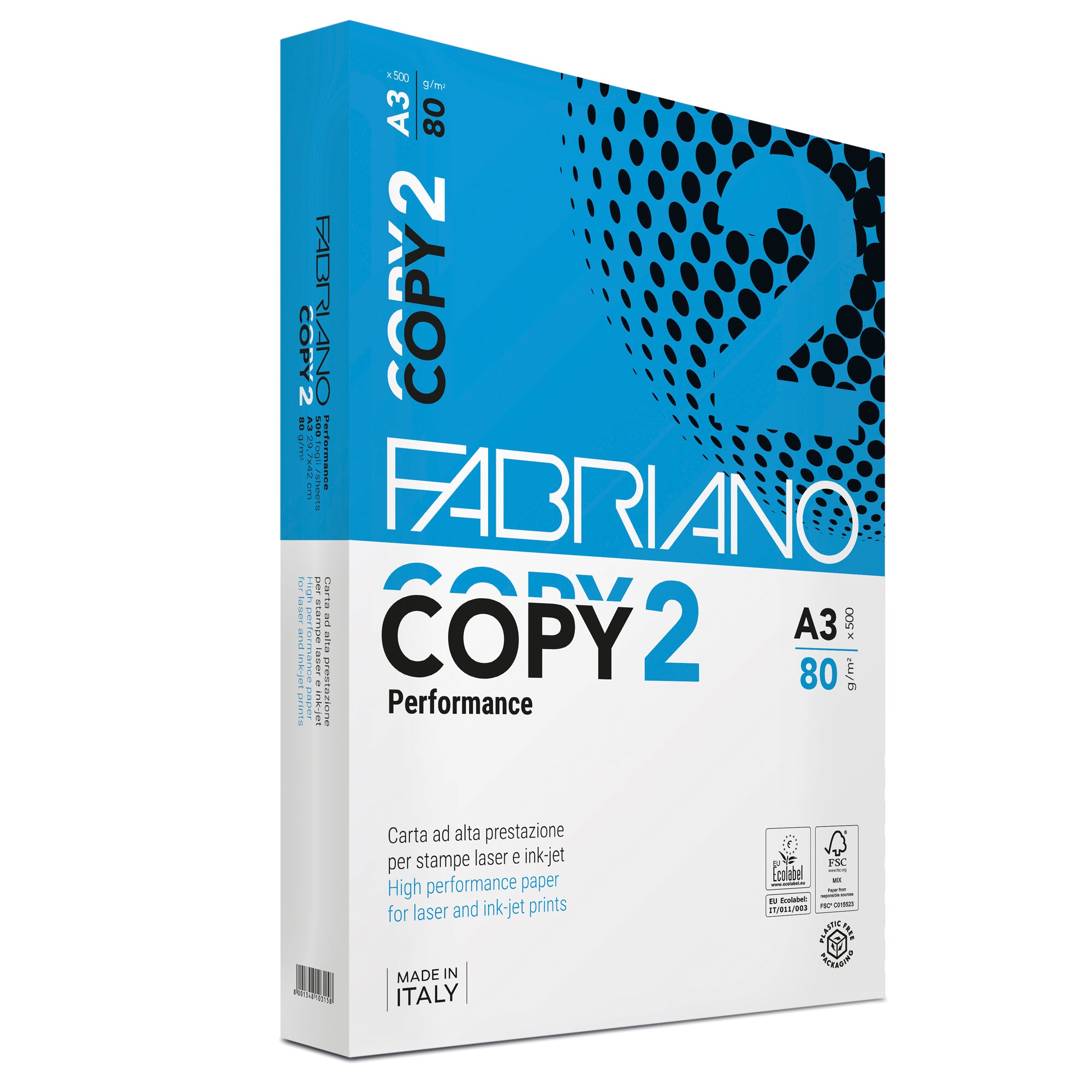 Carta Copy 2 - A3 - 80 gr - bianco - Fabriano - conf. 500 fogli - image 1