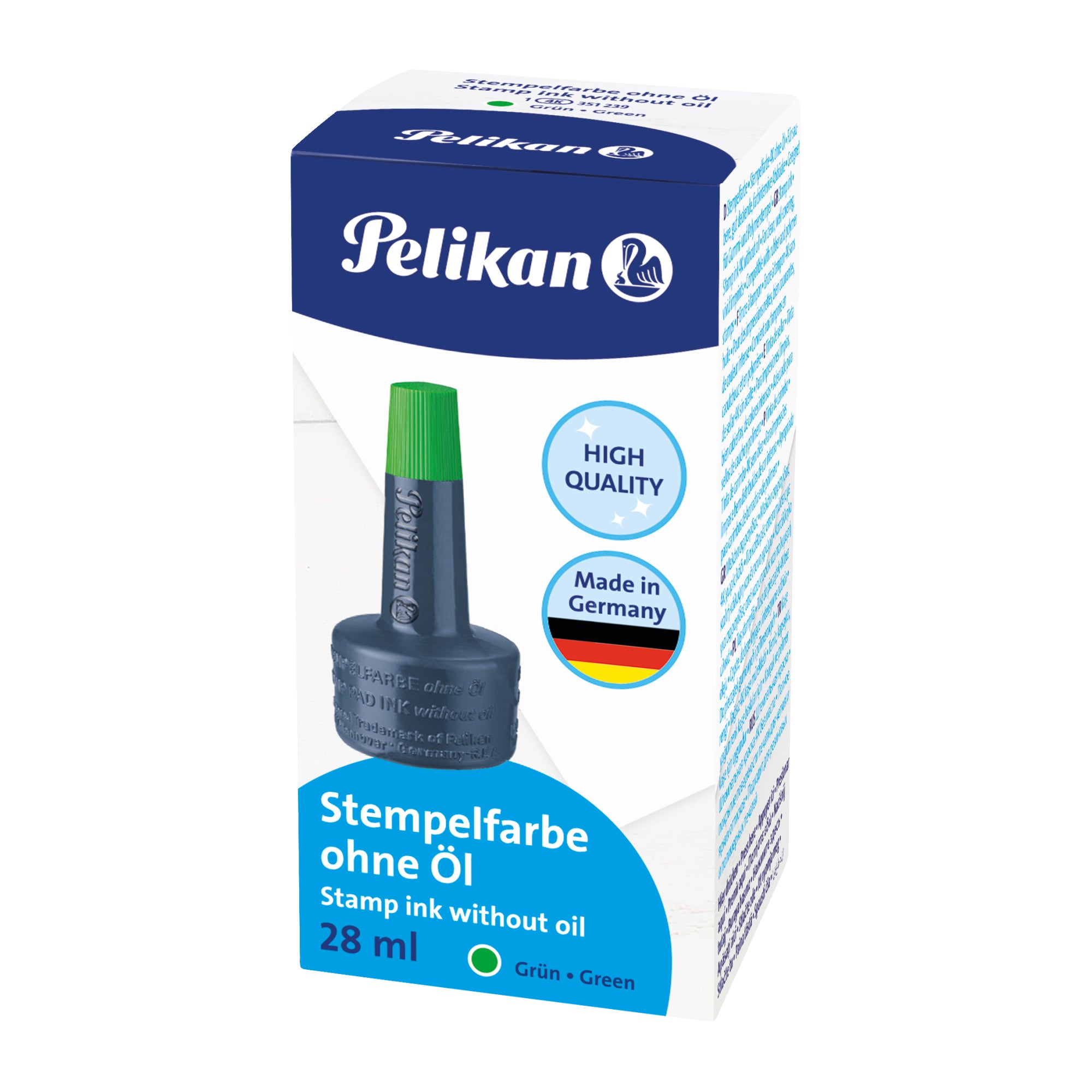 Inchiostro 4k per cuscinetti - senza olio - 28 ml - verde - Pelikan - image 1