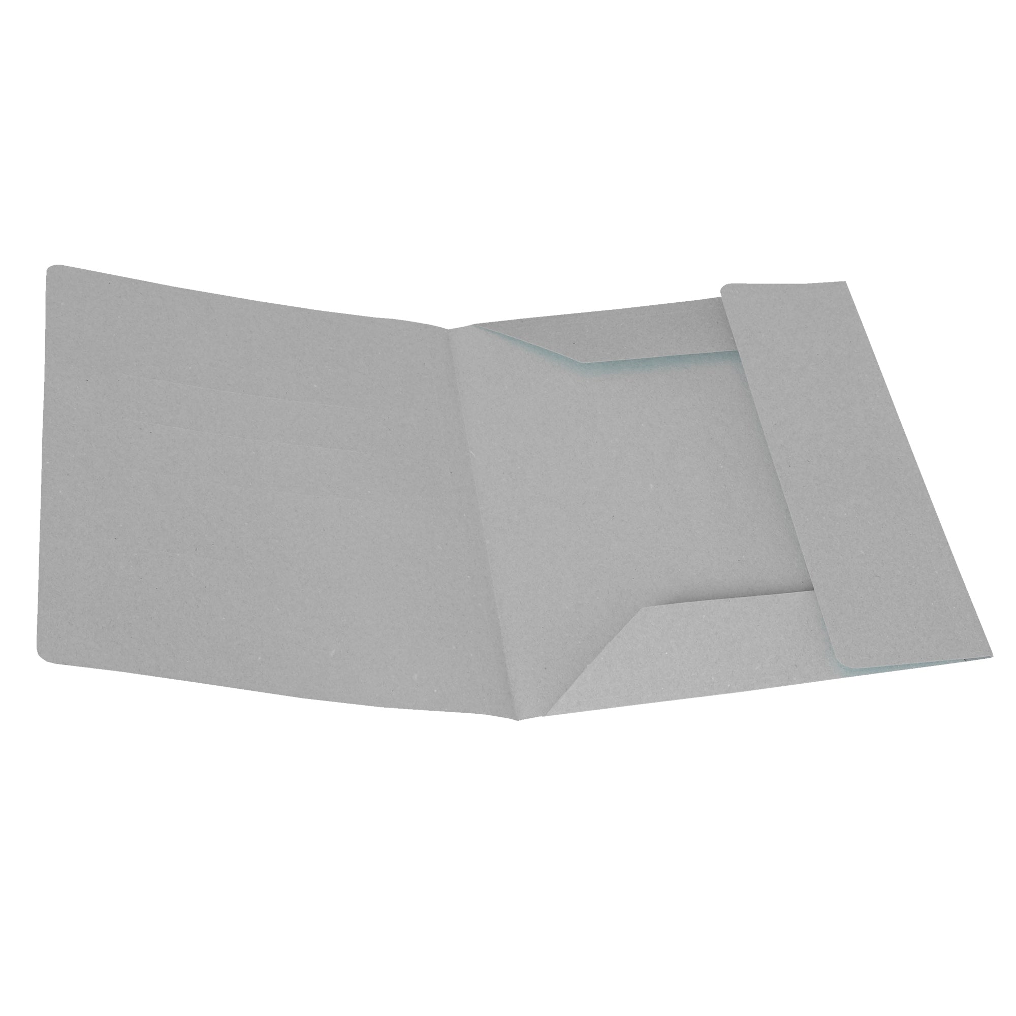 Cartellina 3 lembi - 200 gr - 25 x 33 cm - cartoncino manilla - grigio - Cartotecnica del Garda - conf. 50 pezzi - image 1