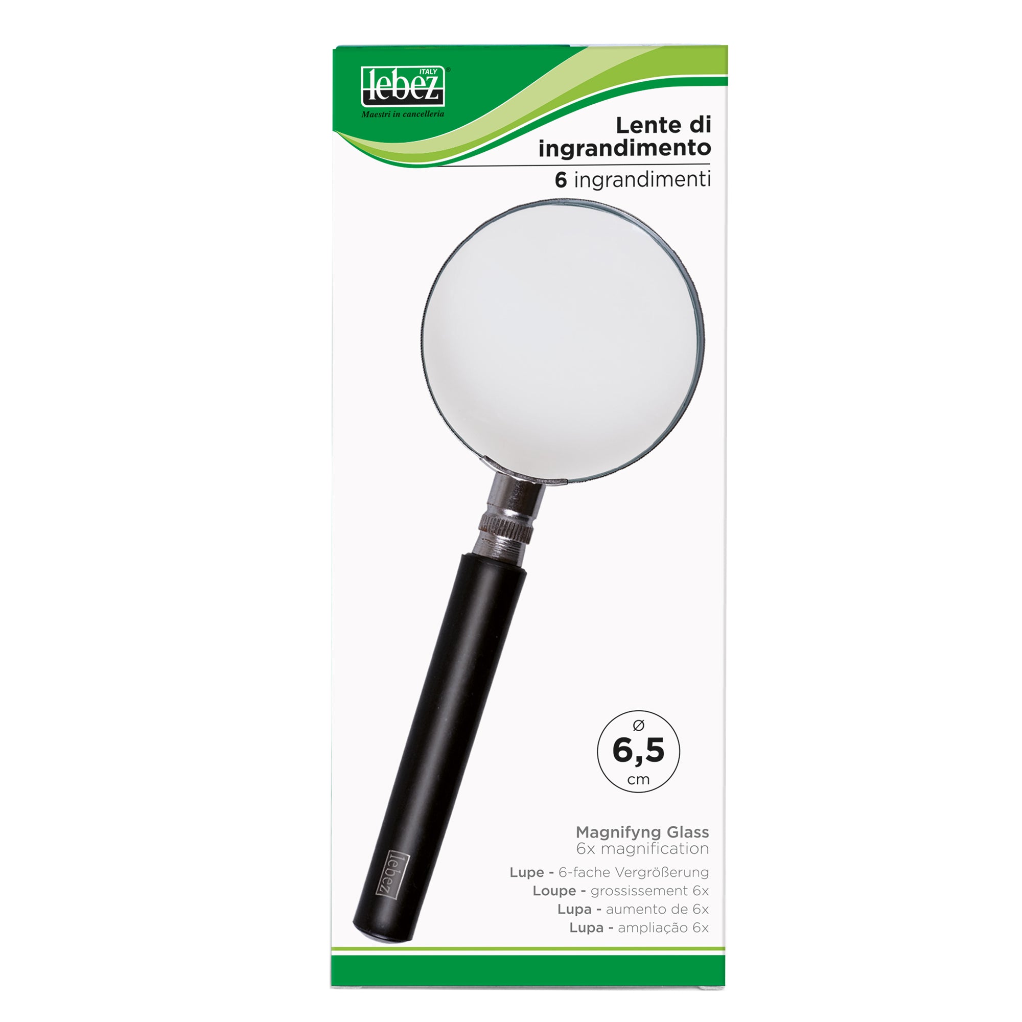 Lente di ingrandimento 1122 - diametro 6,5 cm - nero - Lebez - image 1