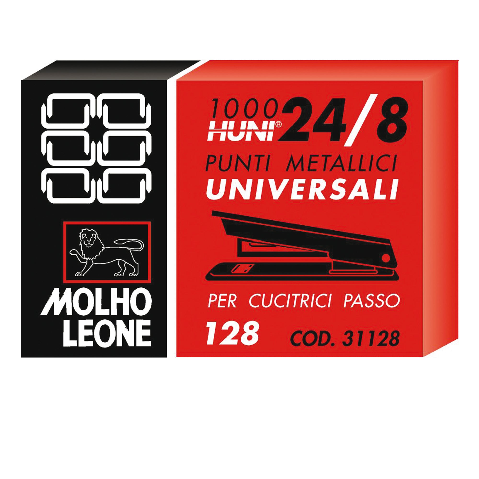 Punti 128 - 24/8 - metallo - Molho Leone - conf. 1000 pezzi - image 1