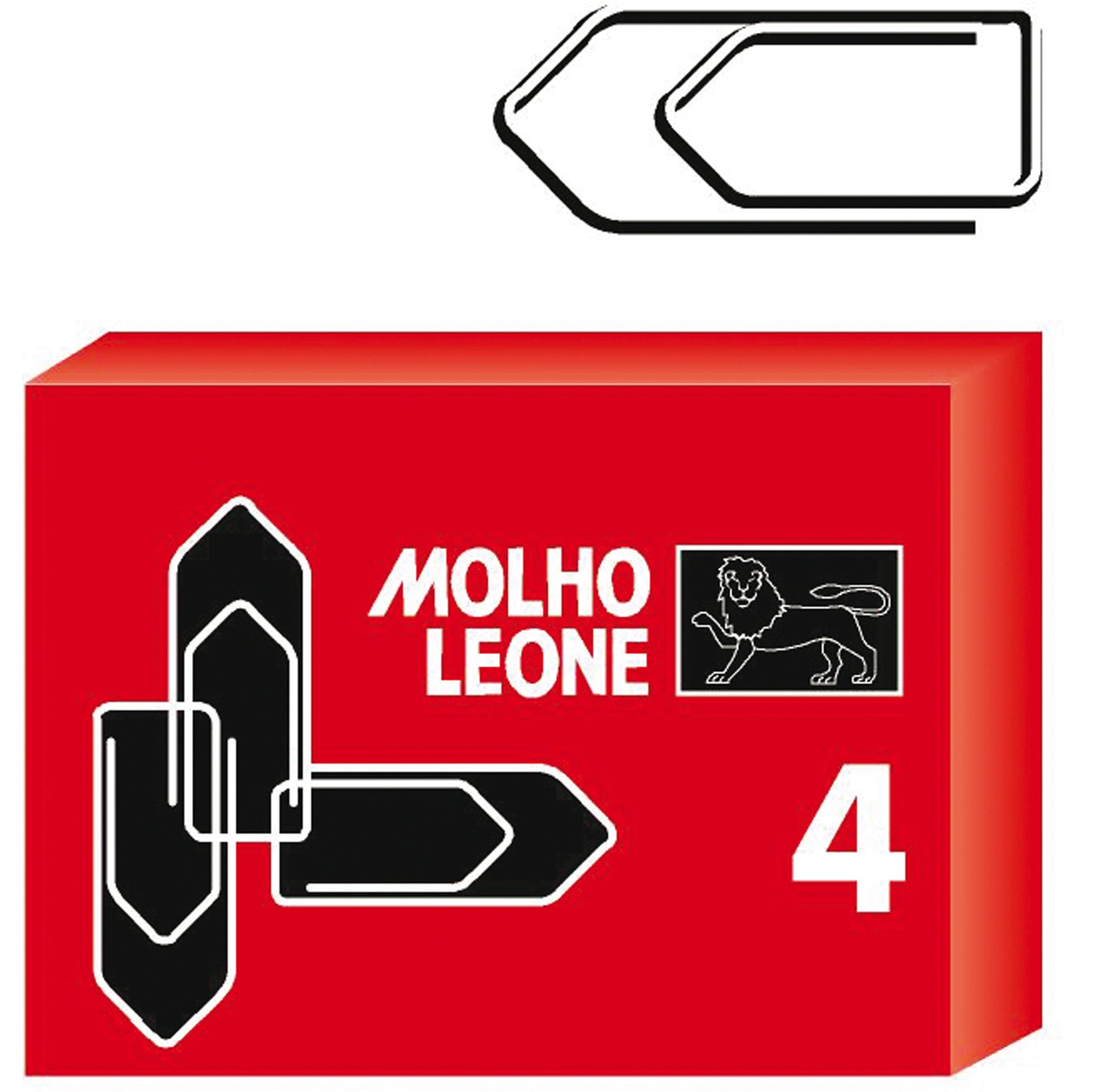 Fermagli zincati - n. 4 - 3,2 cm - Molho Leone - conf. 100 pezzi - image 1