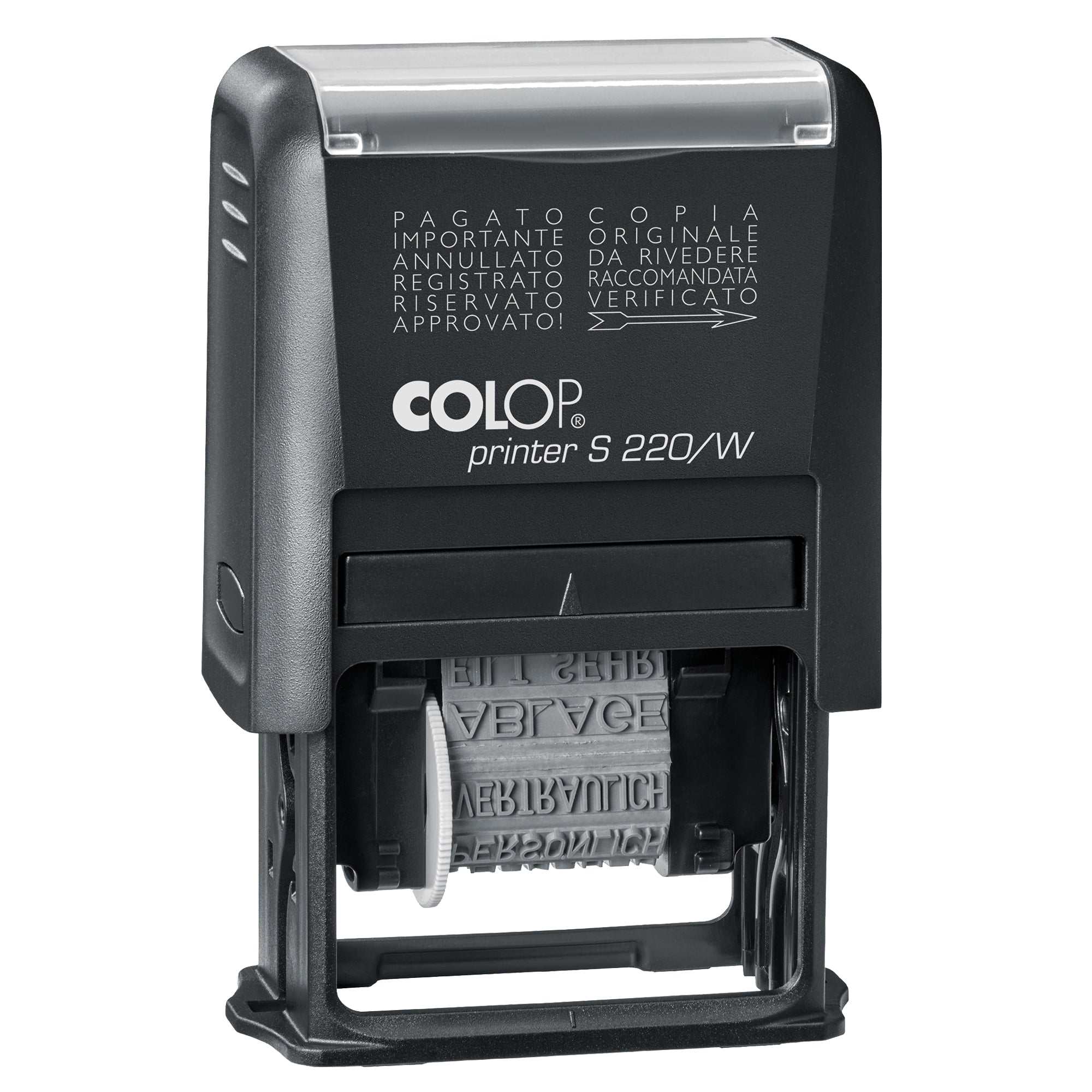 Timbro Printer S220/W Polinomio - 12 diciture - 4 mm - autoinchiostrante - Colop - image 1