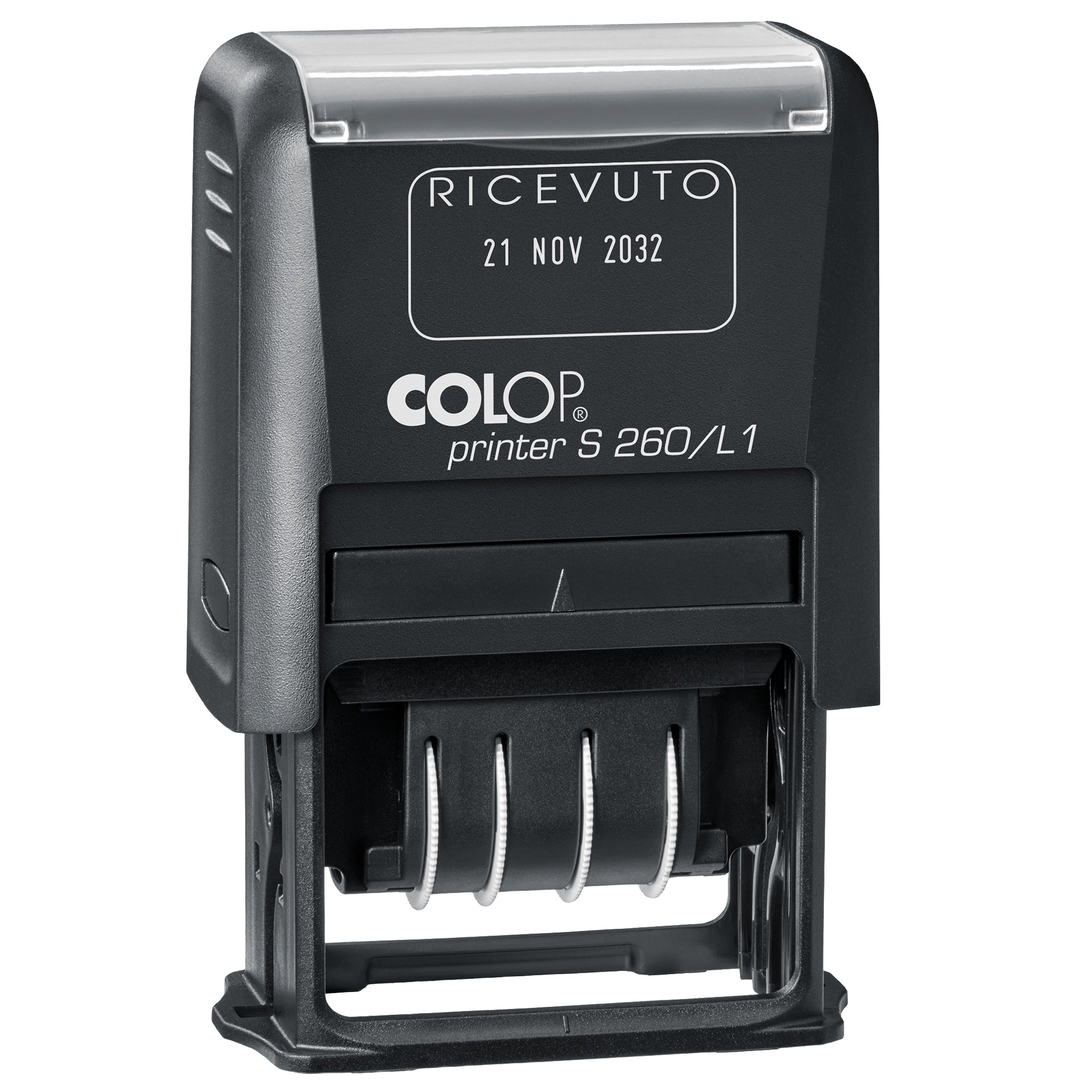 Timbro S260/L1 Datario + RICEVUTO - 4 mm - autoinchiostrante - bicolore - Colop - image 1