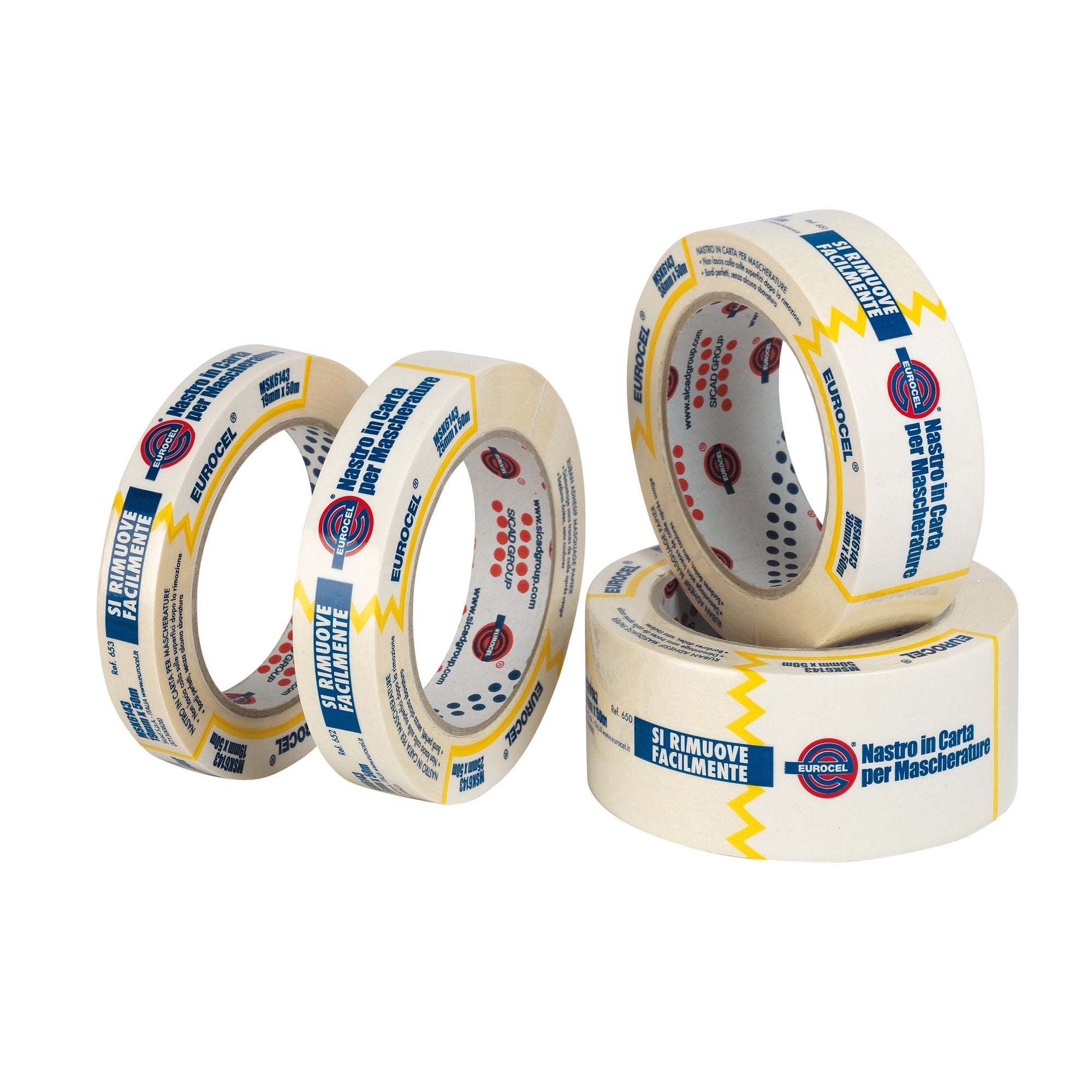 Nastro adesivo MSK 6143 - 30 mm x 50 m - carta - beige - Eurocel - image 1
