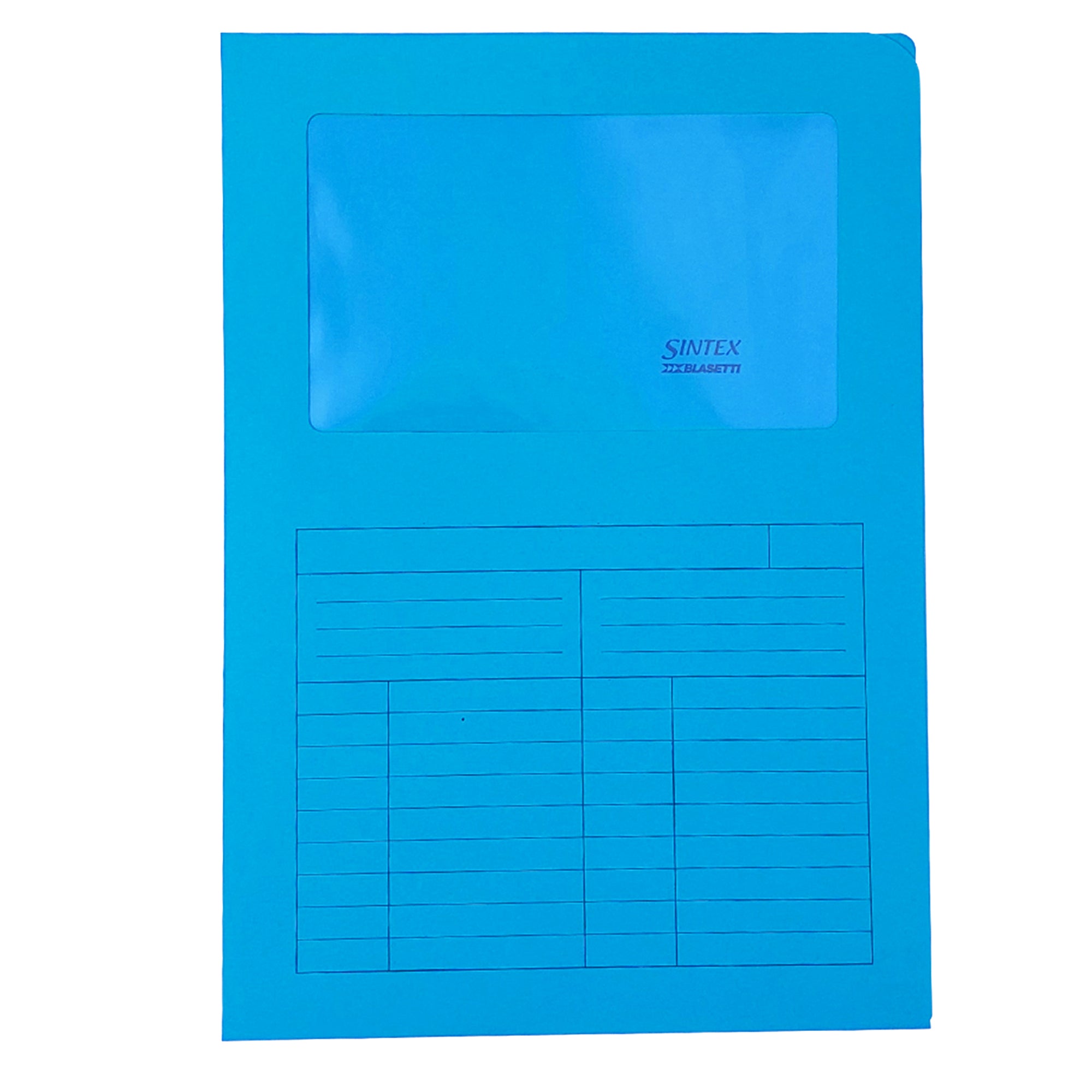 Cartellina a L con finestra Sintex - 120 gr - A4 - mix 5 colori - Blasetti - conf. 20 pezzi - image 4
