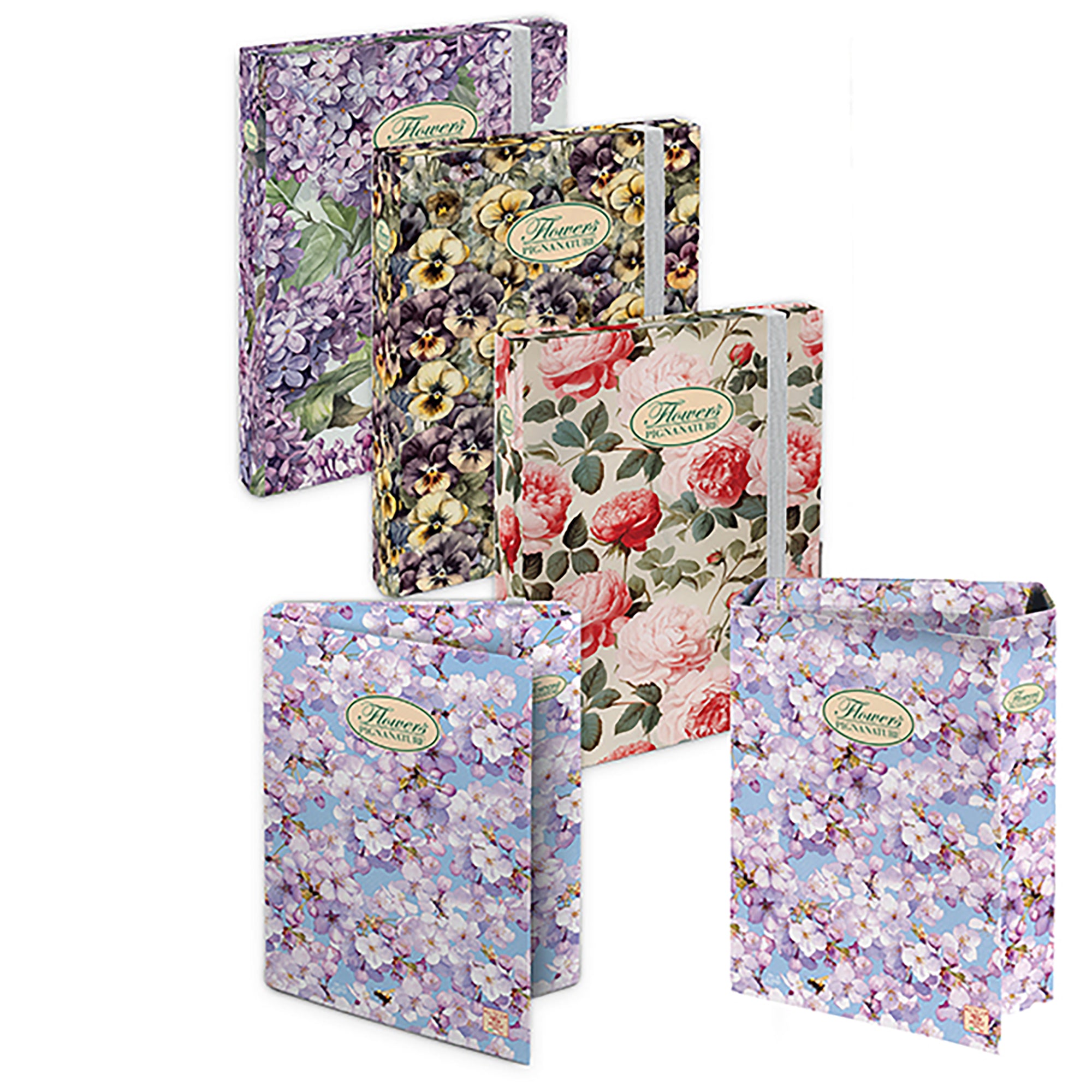 Cartella progetti Nature Flowers - 26 x 34 cm - dorso 3 cm - con elastico - Pigna - image 1