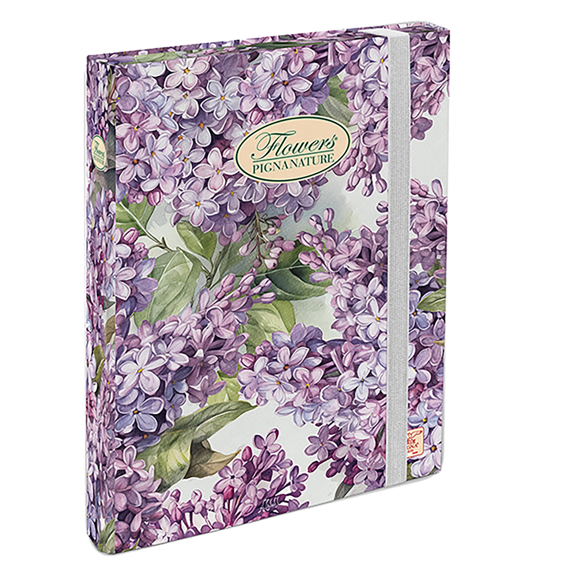 Cartella progetti Nature Flowers - 26 x 34 cm - dorso 3 cm - con elastico - Pigna - image 3