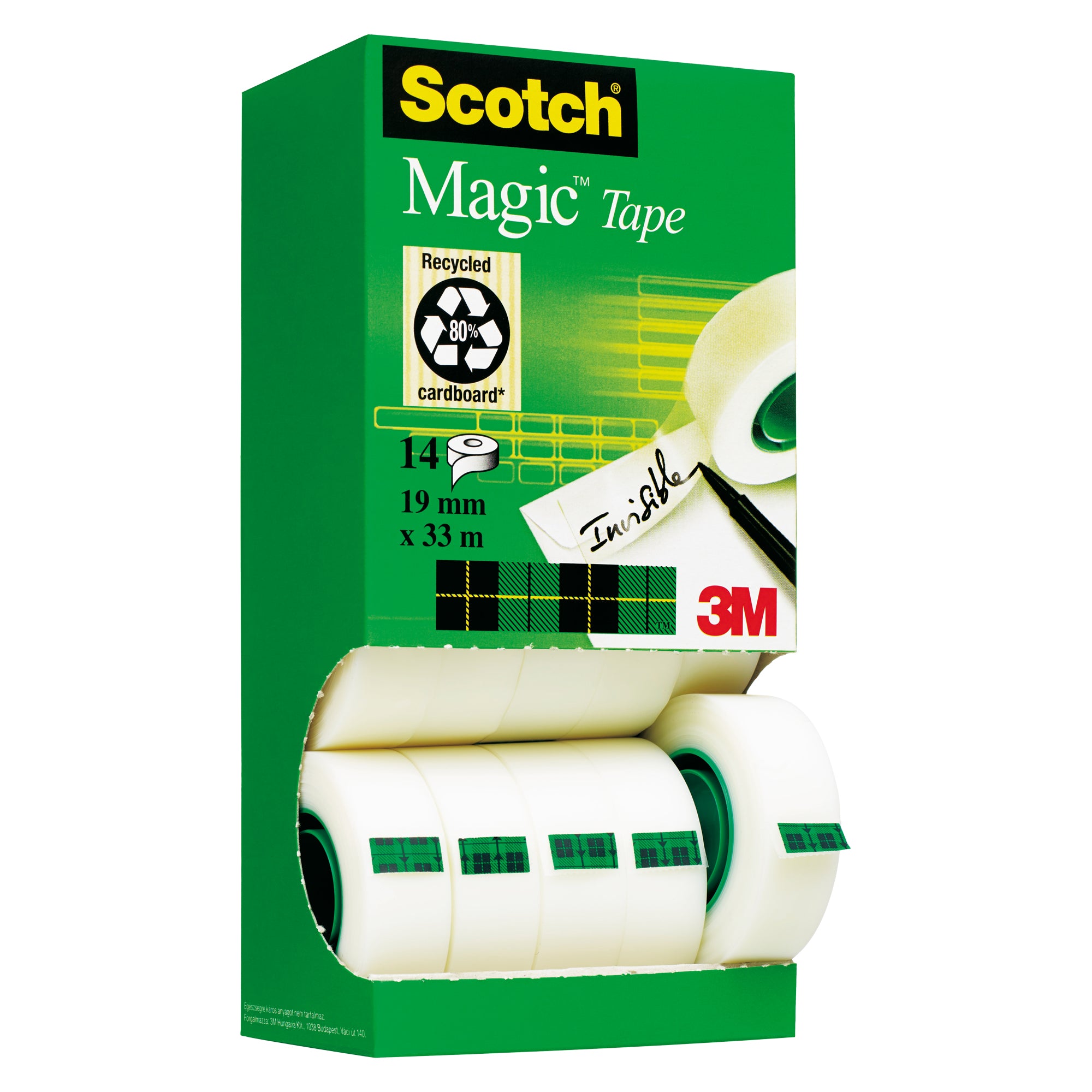 Nastro adesivo Magic 810 - 19 mm x 33 m - acrilico - trasparente - Scotch - Multi Pack 12+2 rotoli - image 1