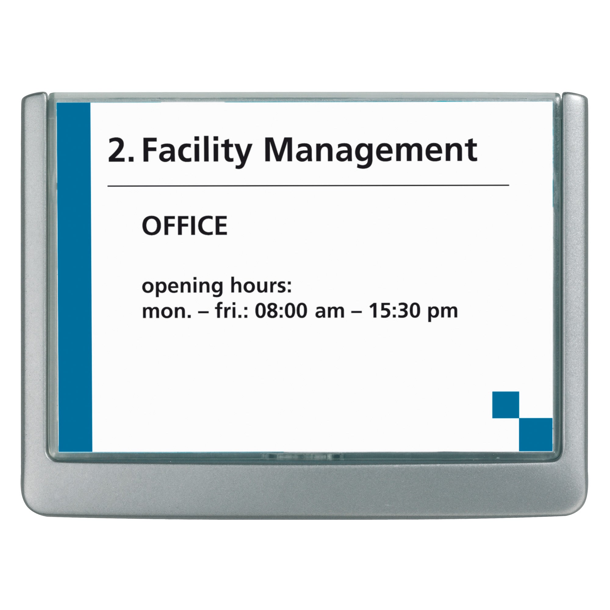 Targa per porte/pareti Click Sign - 14,9 x 10,6 cm - Durable - image 1