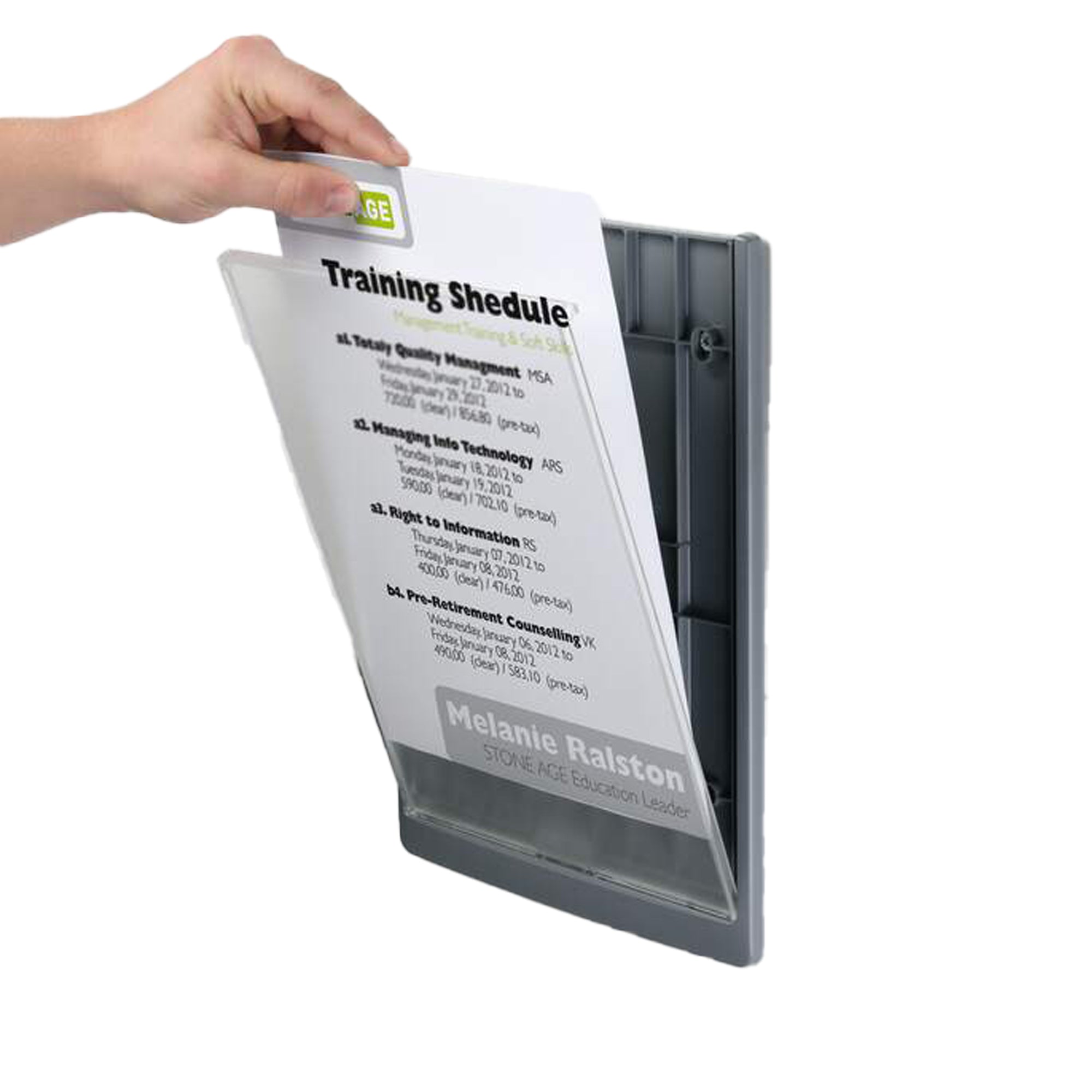 Targa per porte/pareti Click Sign - 21 x 29,7 cm (A4) - Durable - image 2