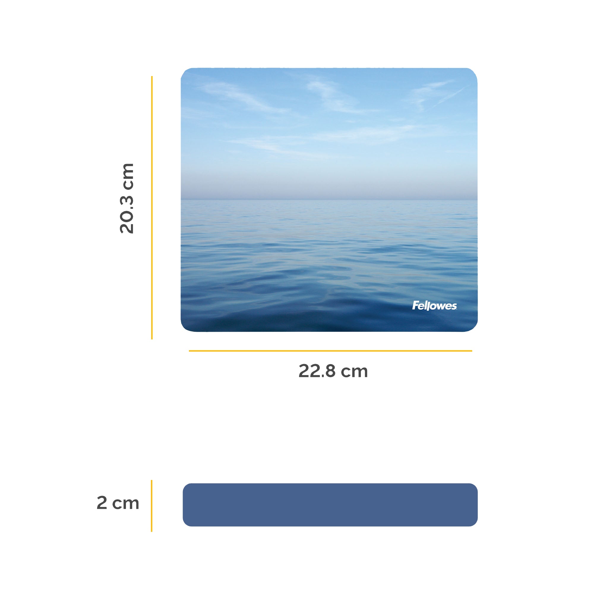 Mousepad Earth Series - Oceano - ecologico - Fellowes - image 3