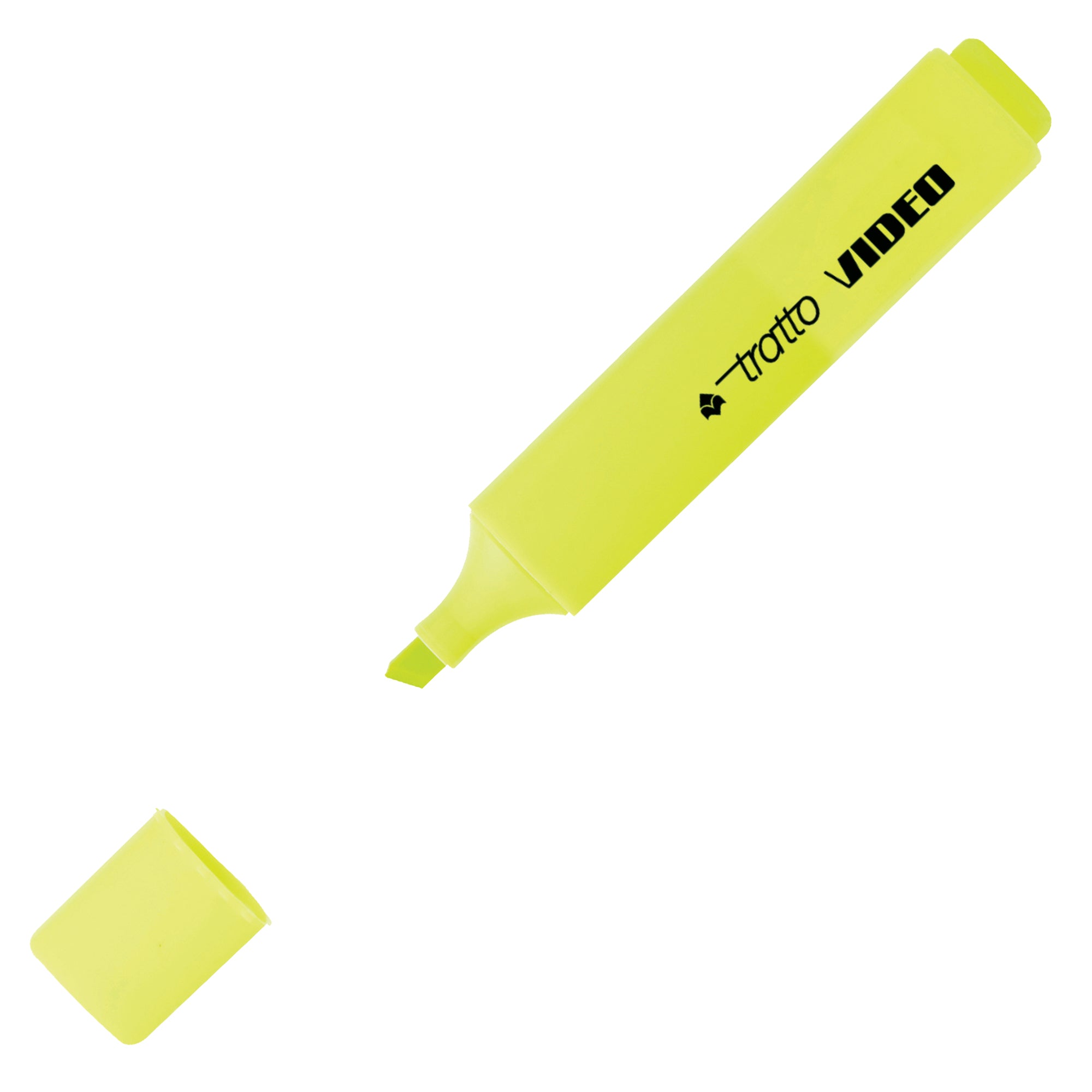 Evidenziatore Tratto Video - punta a scalpello - tratto da 1,0mm-5,0mm - giallo - Tratto - image 1