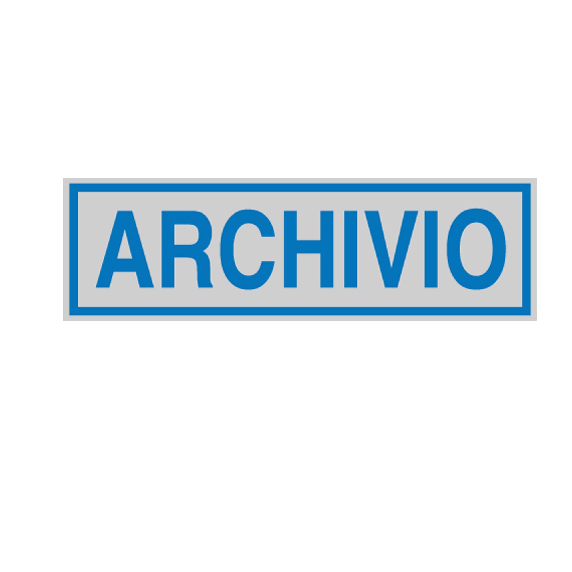 Targhetta adesiva - ARCHIVIO - 16,5 x 5 cm - Cartelli Segnalatori - image 1