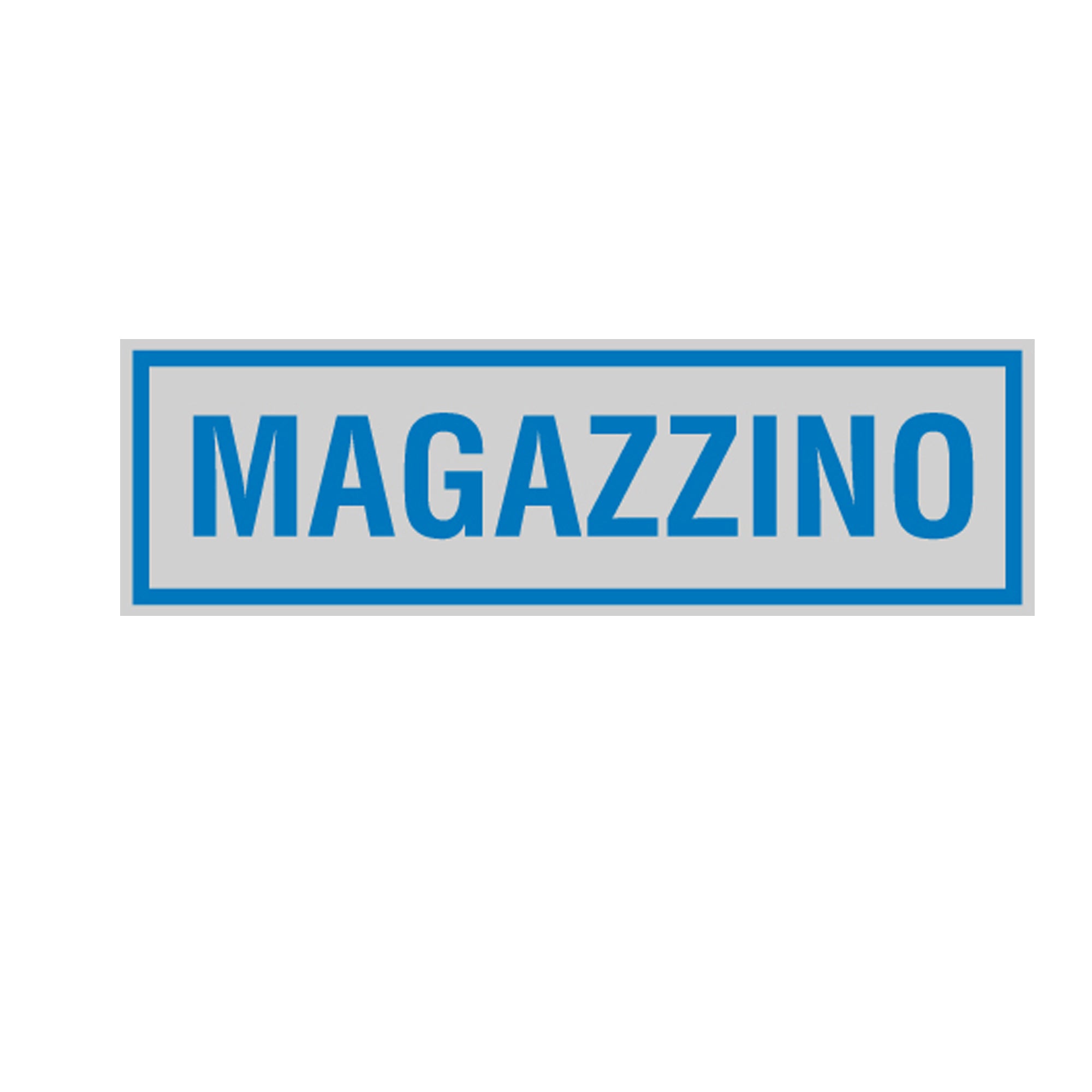 Targhetta adesiva - MAGAZZINO - 16,5 x 5 cm - Cartelli Segnalatori - image 1