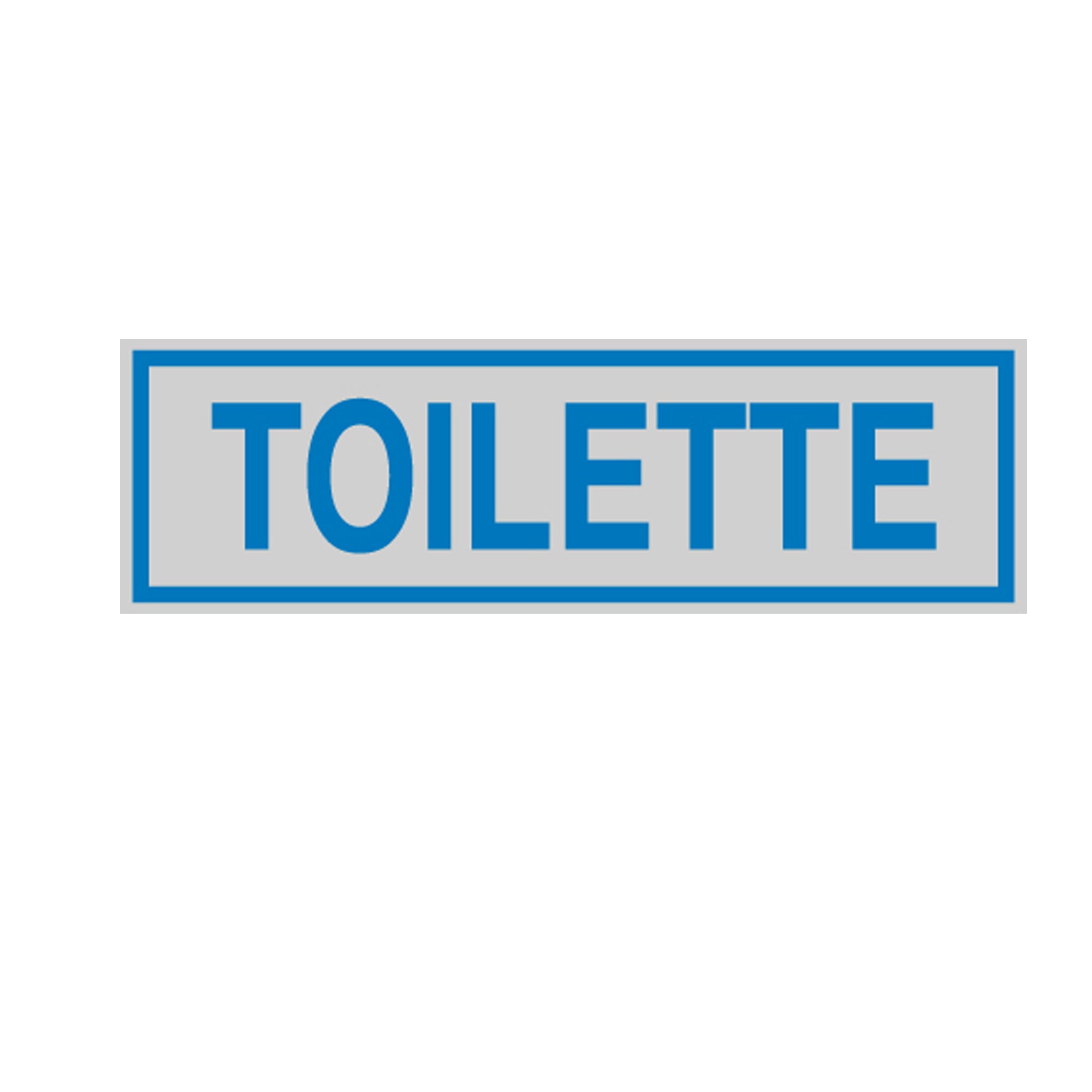 Targhetta adesiva - TOILETTE - 16,5 x 5 cm - Cartelli Segnalatori - image 1