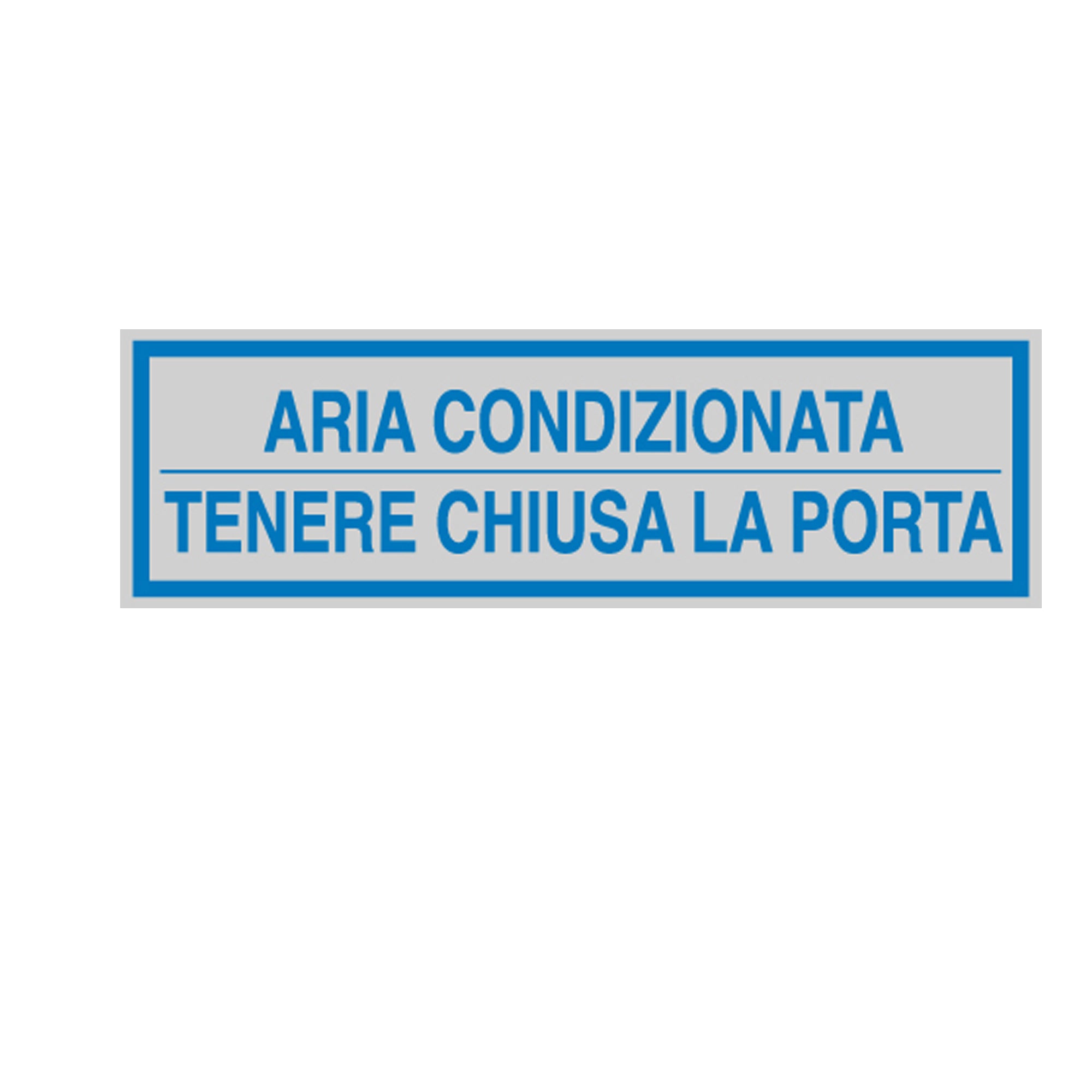 Targhetta adesiva - ARIA CONDIZIONATA... - 16,5 x 5 cm - Cartelli Segnalatori - image 1