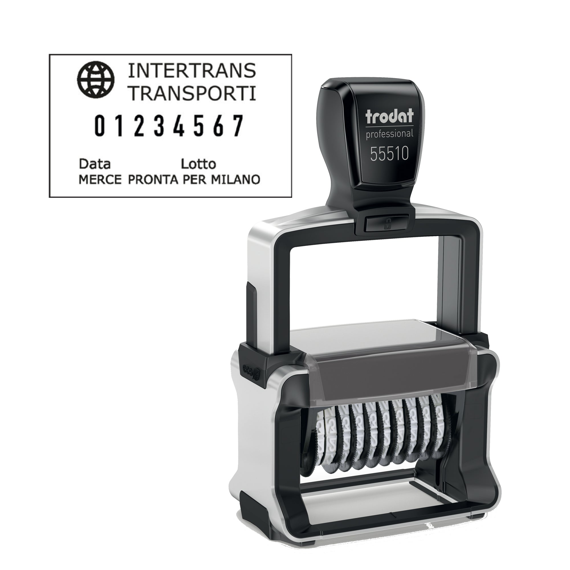 Timbro Professional 4.0 55510/PL Numeratore - 10 colonne - 5 mm - autoinchiostrante - Trodat - image 1