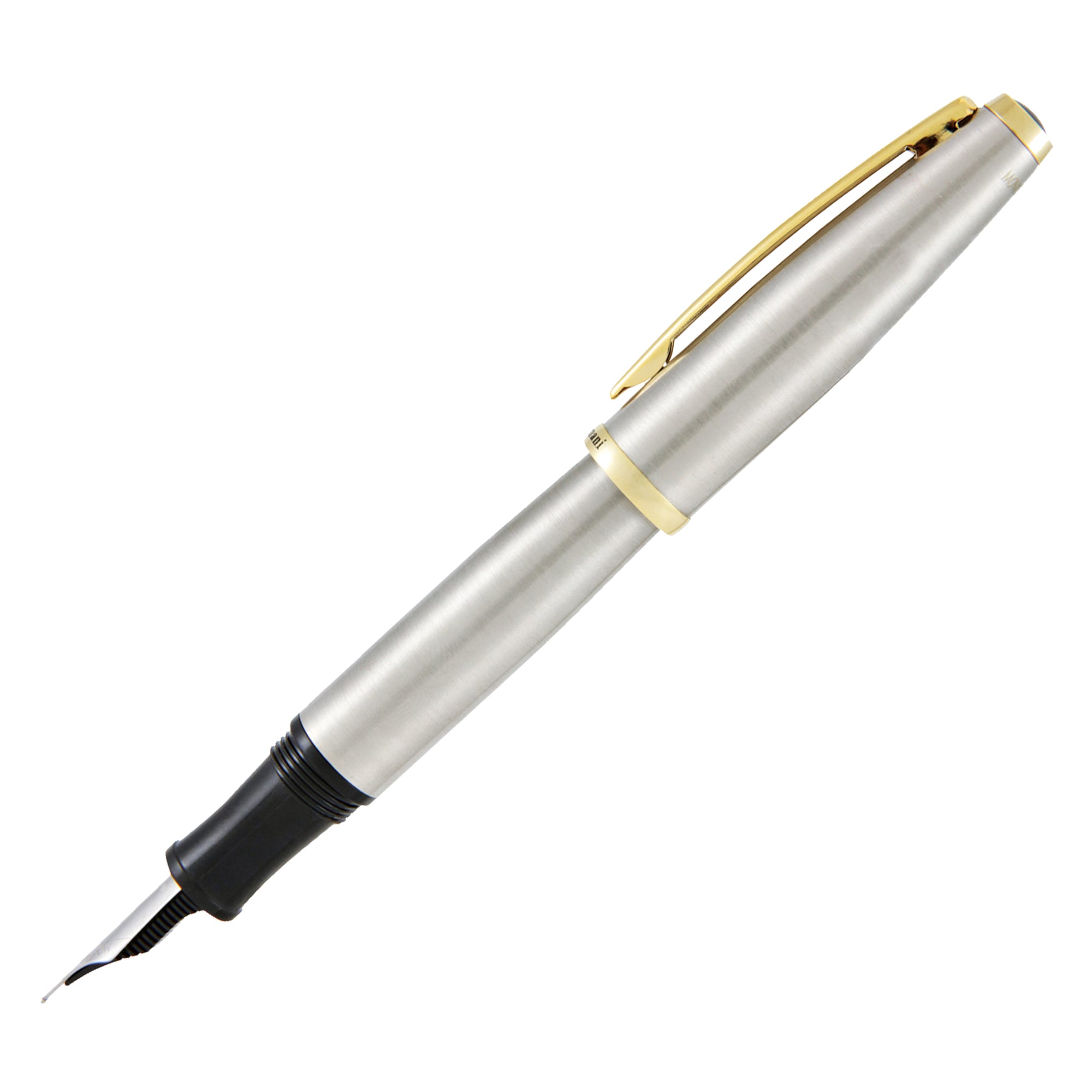 Penna stilografica Aldo Domani - punta M - fusto silver - Monteverde - image 3
