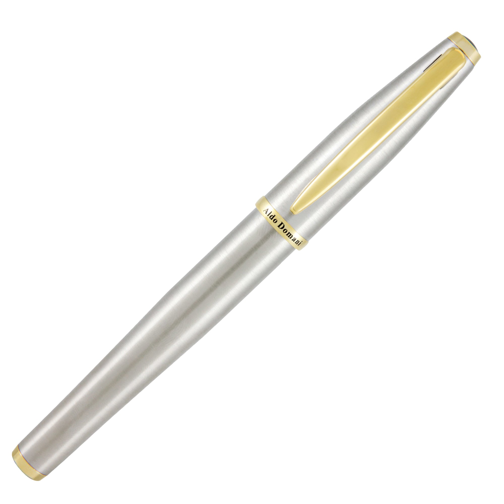 Penna stilografica Aldo Domani - punta M - fusto silver - Monteverde - image 2
