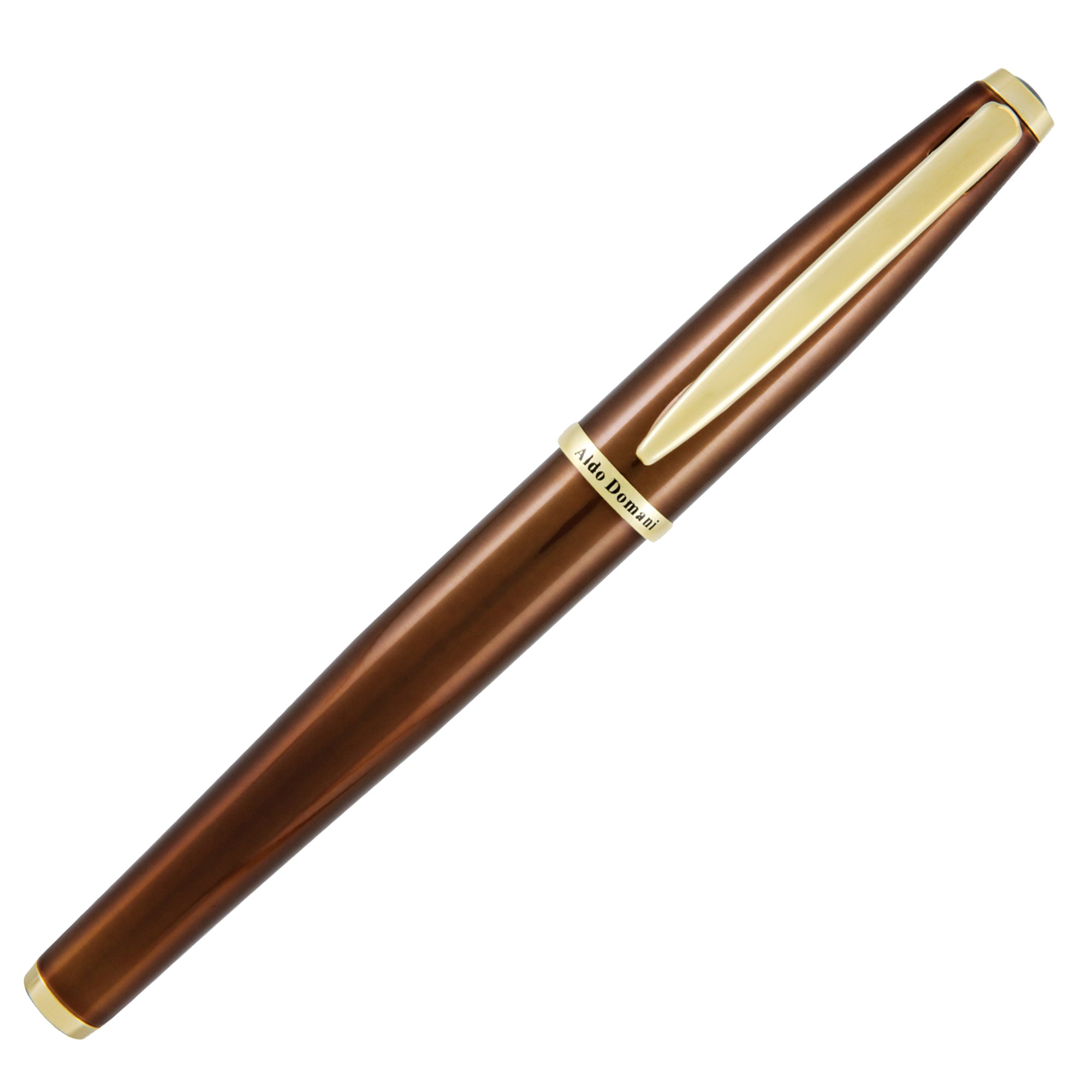 Penna stilografica Aldo Domani - punta M - fusto tabacco - Monteverde - image 2