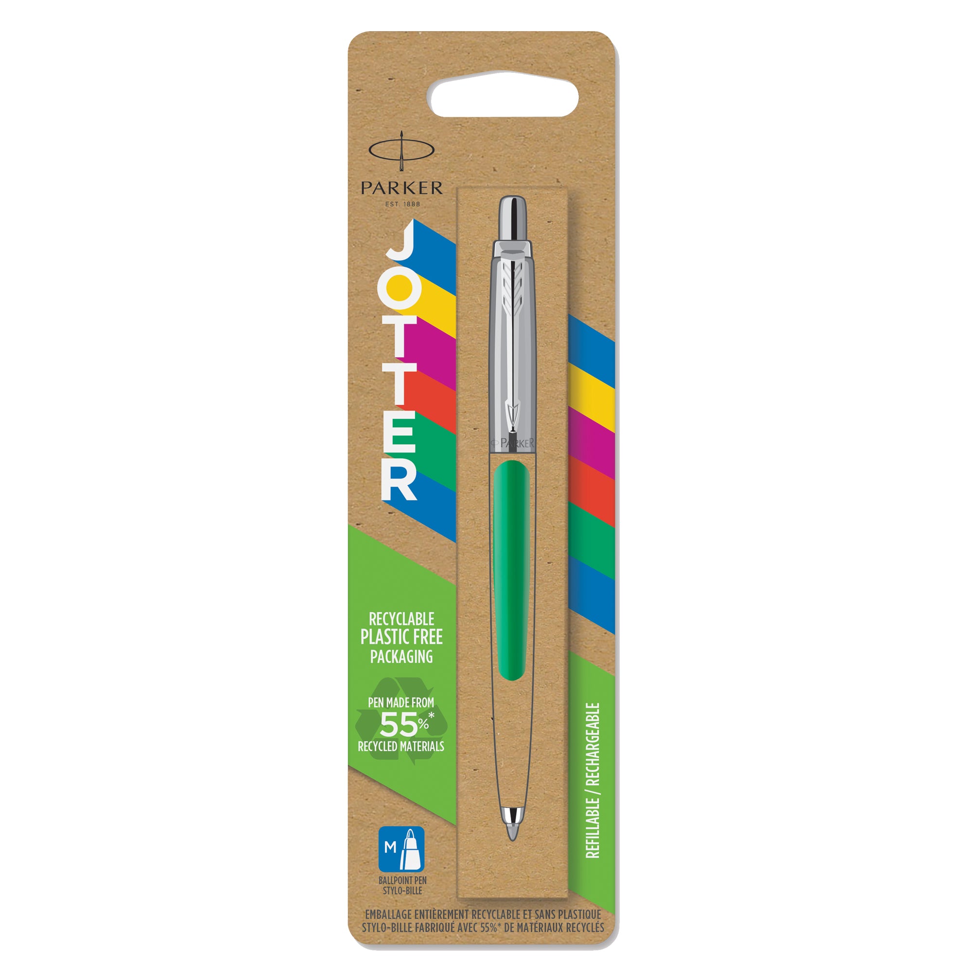 Penna sfera Jotter Original - punta M - fusto verde - Parker - image 2