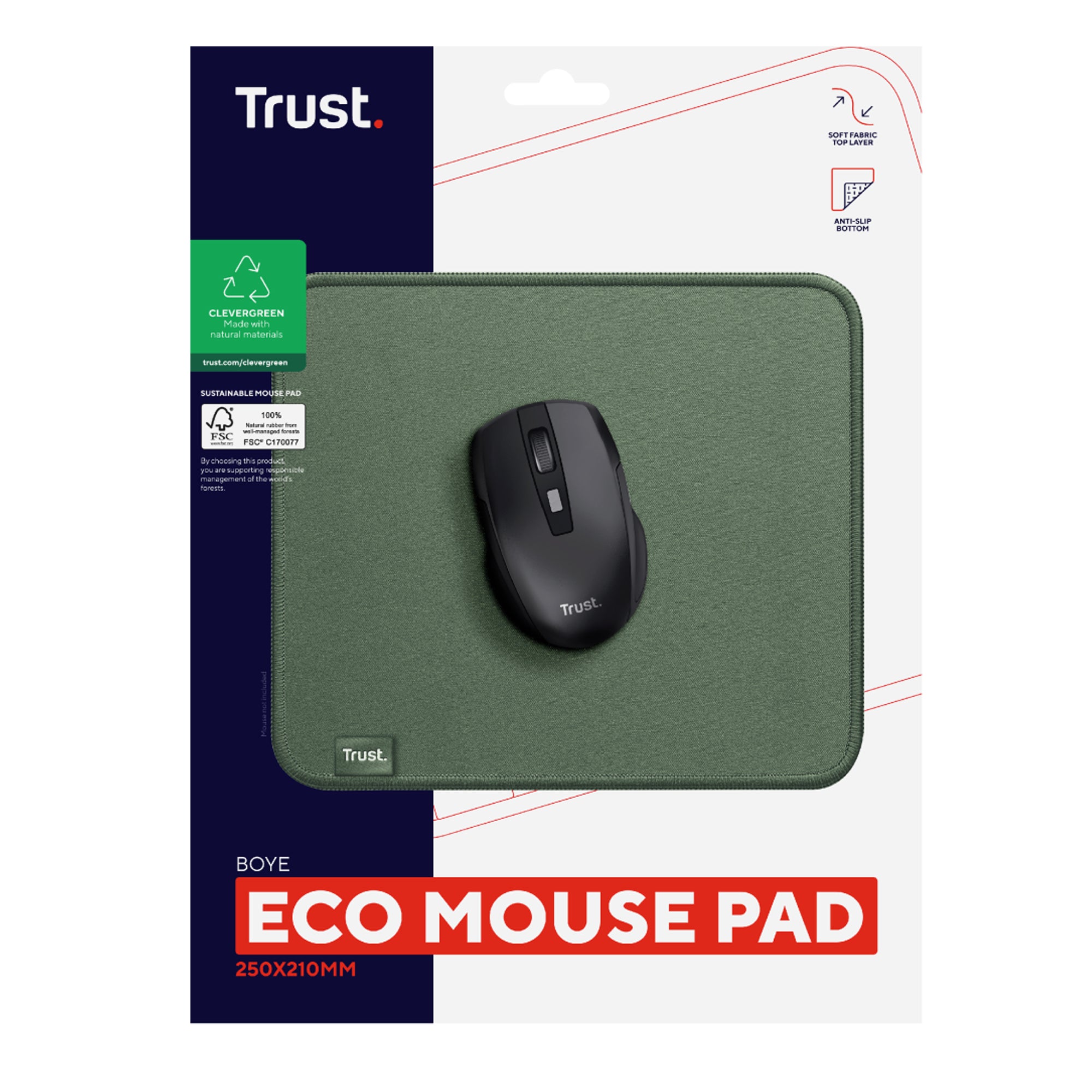 Tappetino Boye - per mouse - verde - Trust - image 3