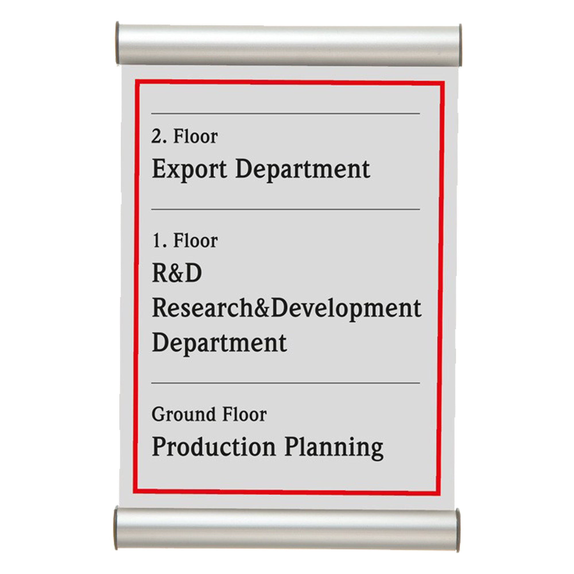Porta targa appendibile Door Sign - A4 - 21 x 30 cm - Tecnostyl - image 1