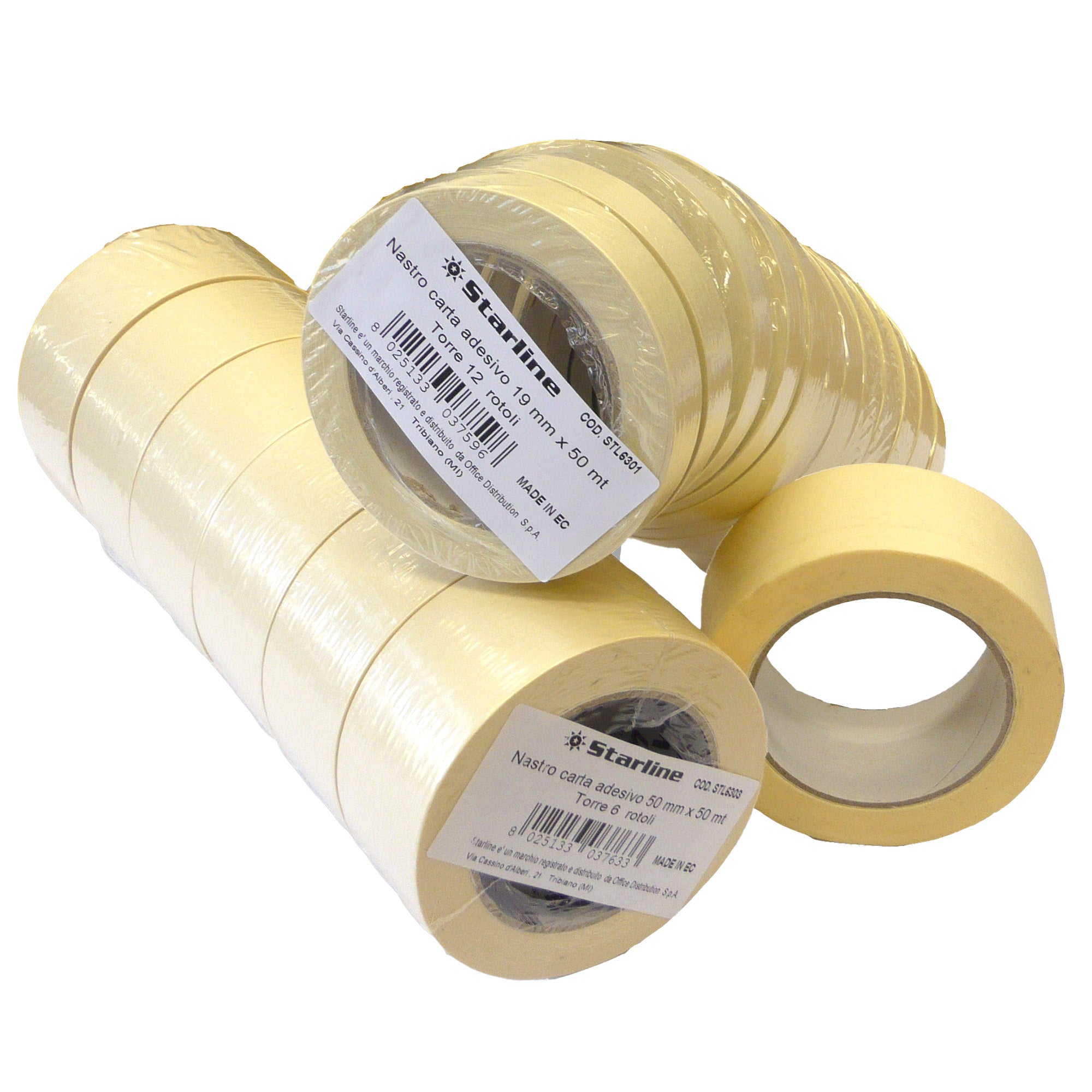 Nastro adesivo - 50 mm x 50 m - carta - beige - Starline - image 1