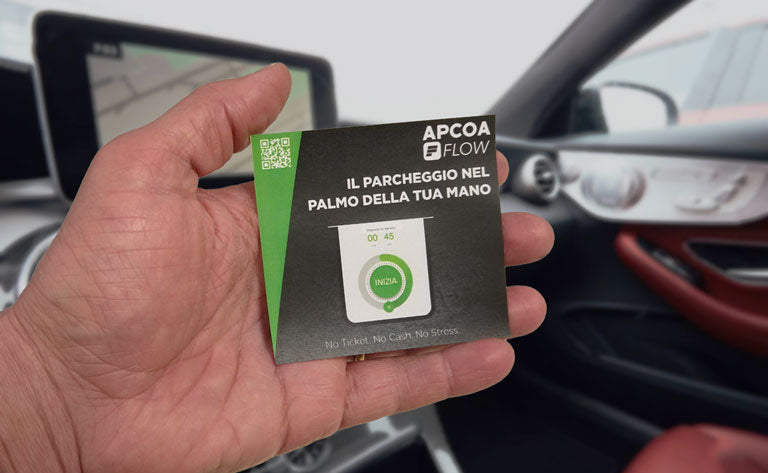 Sticker "APCOA" (per interno vetro)