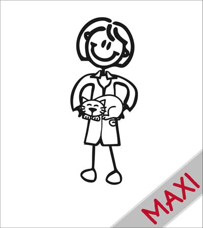 Mamma veterinaria - Maxi Adesivi Famiglia per Camper