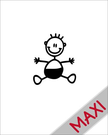 Neonato - Maxi Adesivi Famiglia per Camper