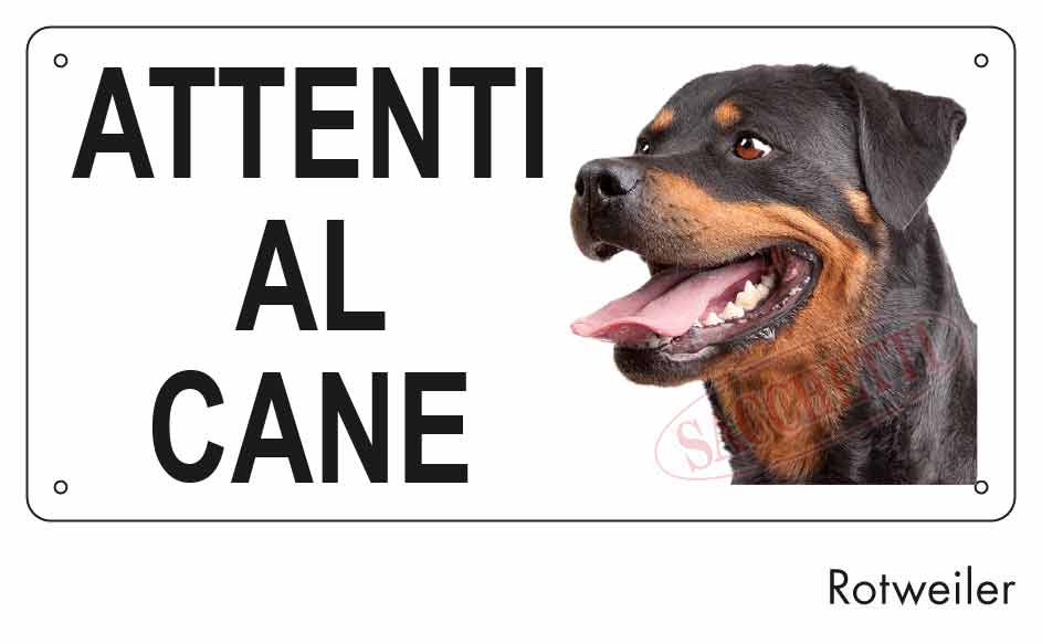 Attenti al cane Rottweiler