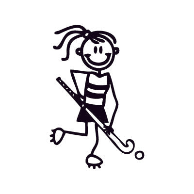 Bambina hockey - Adesivi Famiglia