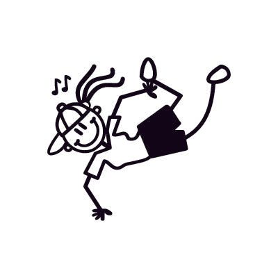 Bambina Hip Hop - Adesivi Famiglia