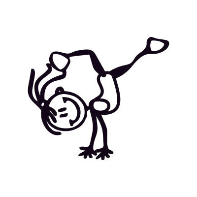 Bambina capriola - Adesivi Famiglia