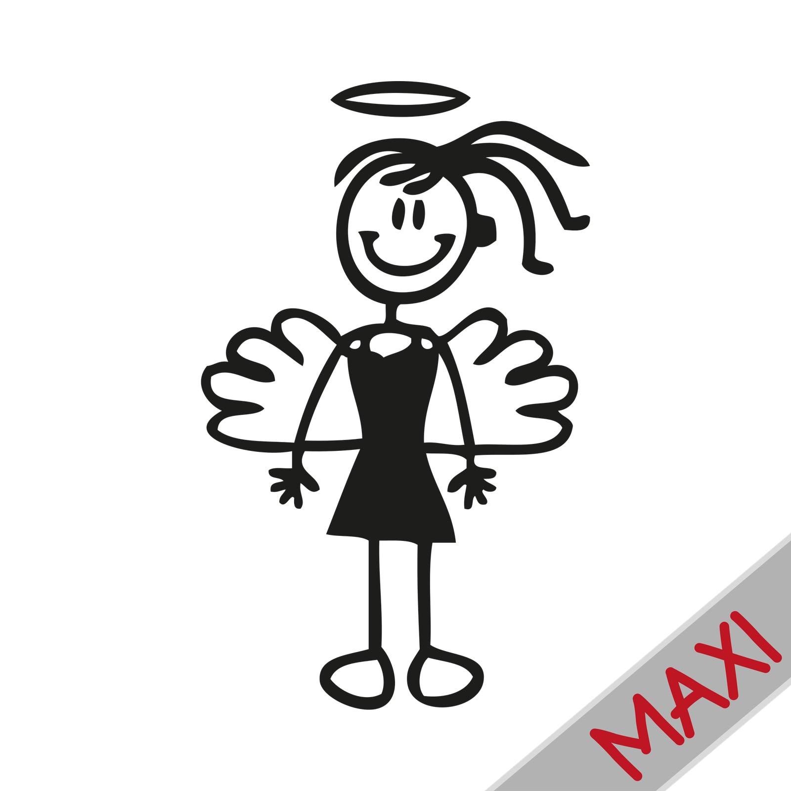Bambina angioletto - Maxi Adesivi Famiglia per Camper
