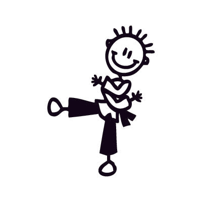 Bambino judo - Adesivi Famiglia