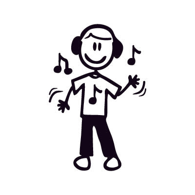 Bambino che balla - Adesivi Famiglia