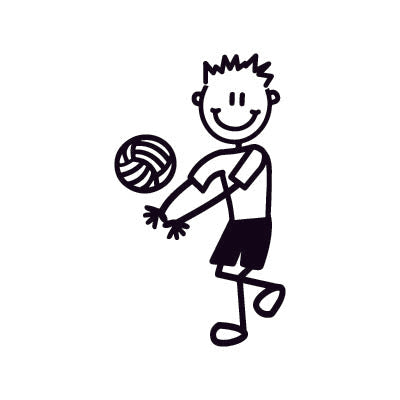 Bambino pallavolo - Adesivi Famiglia