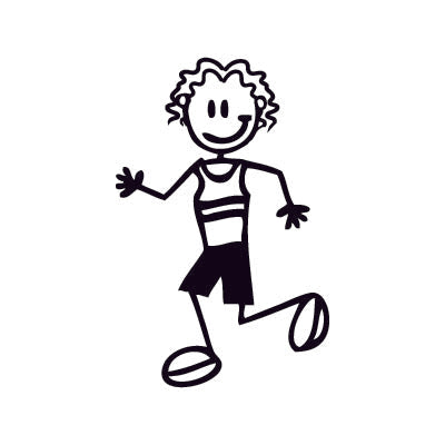 Bambino corridore - Adesivi Famiglia